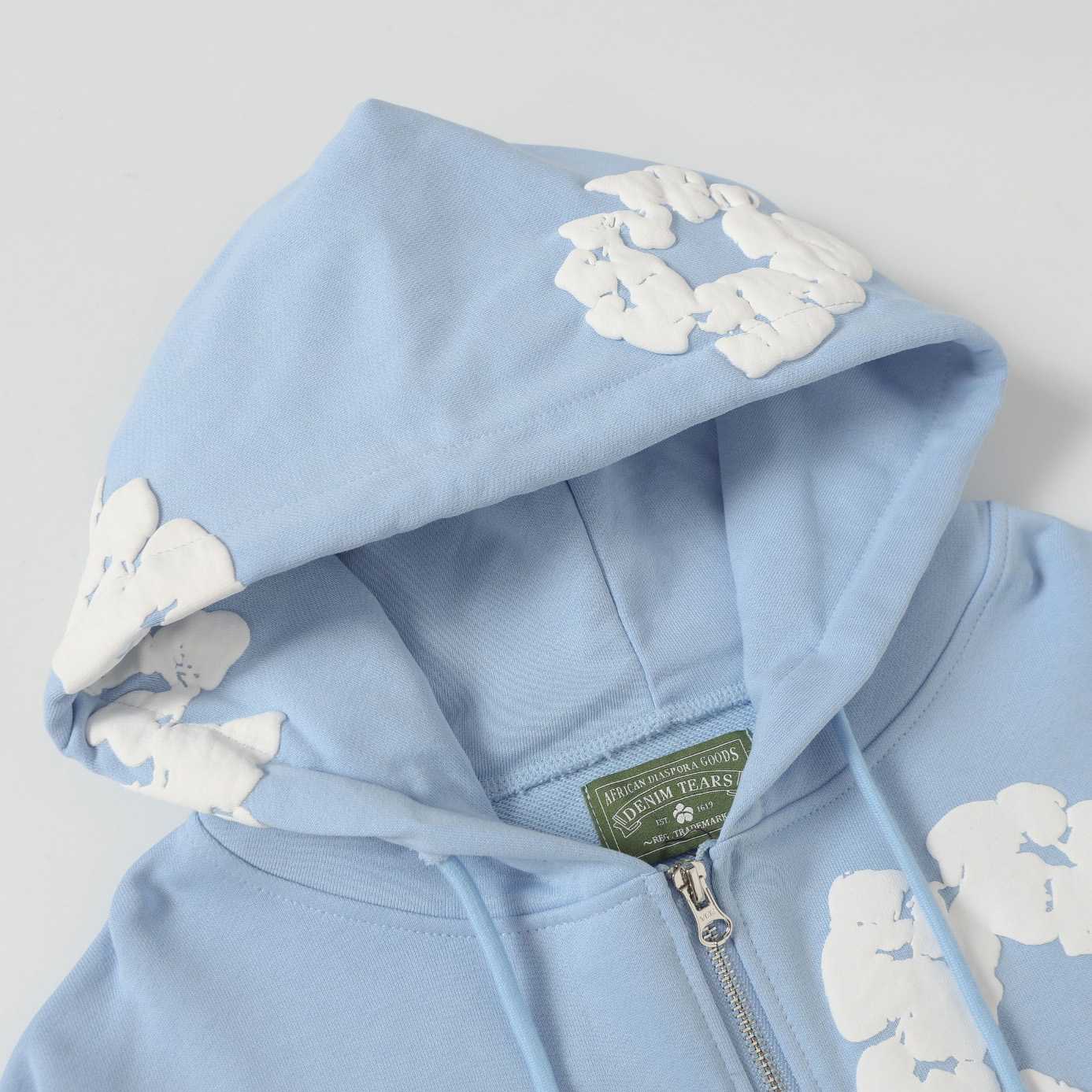 Denim Tears Cotton Wreath Zip Hoodie  - FashionPlug