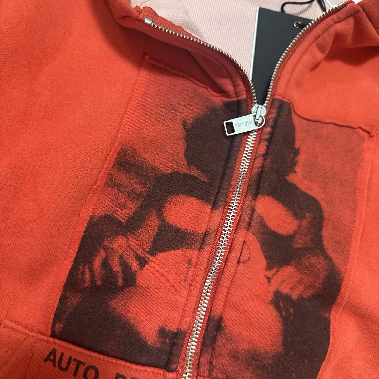 Enfants Riches Déprimés Anti Proces Thermal Lined Zip Hoodie 'Pompeian Red' - FashionPlug