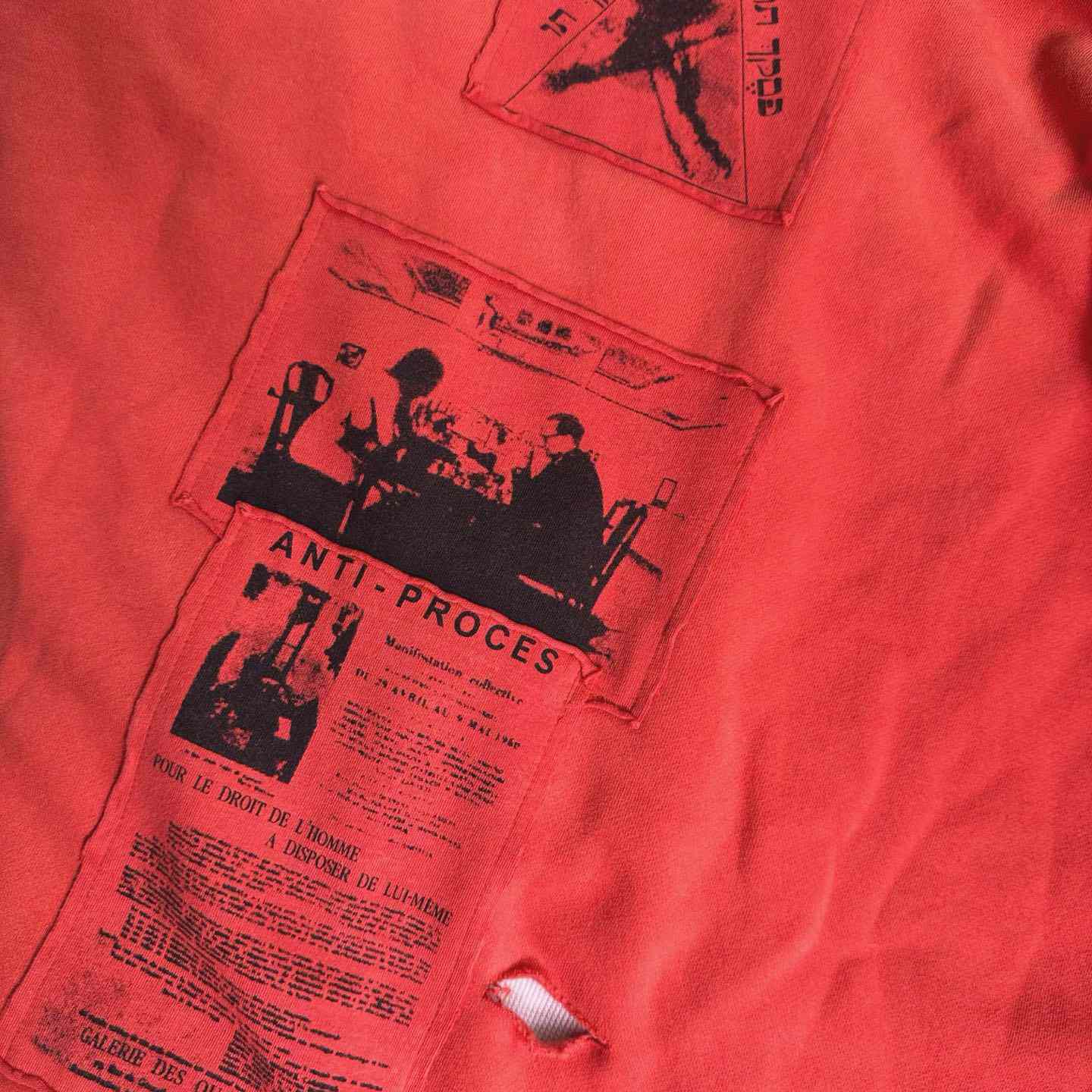 Enfants Riches Déprimés Anti Proces Thermal Lined Zip Hoodie 'Pompeian Red' - FashionPlug