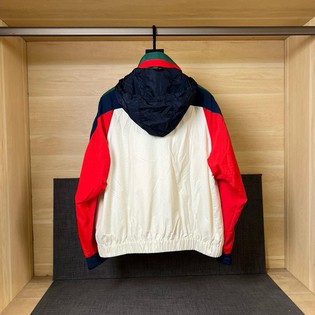 Gucci -Colour-block Bomber Jacket  - FashionPlug
