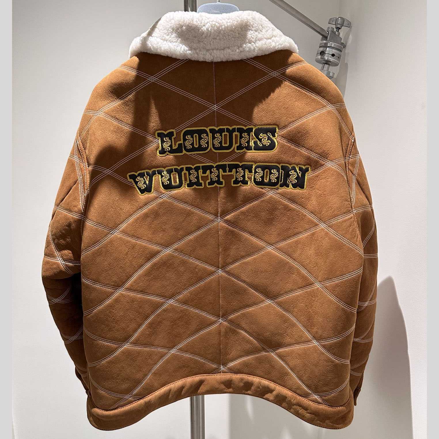 Louis Vuitton Embroidered Shearling Workwear Blouson - FashionPlug