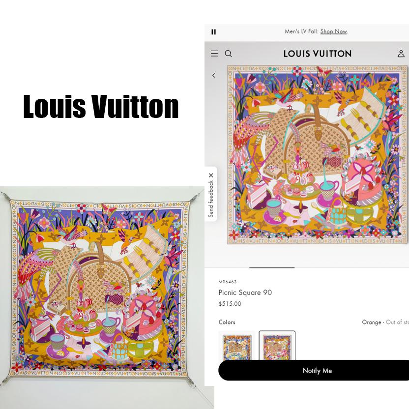 Louis Vuitton Picnic Square 90   M96463 - FashionPlug