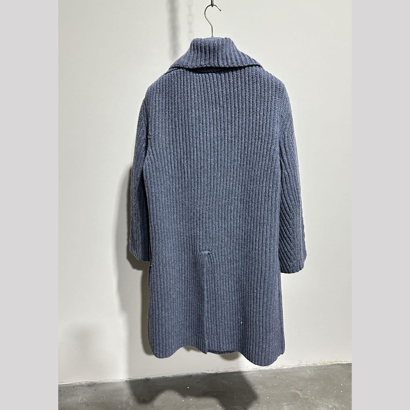 Bottega Veneta Gray Felted Coat - FashionPlug