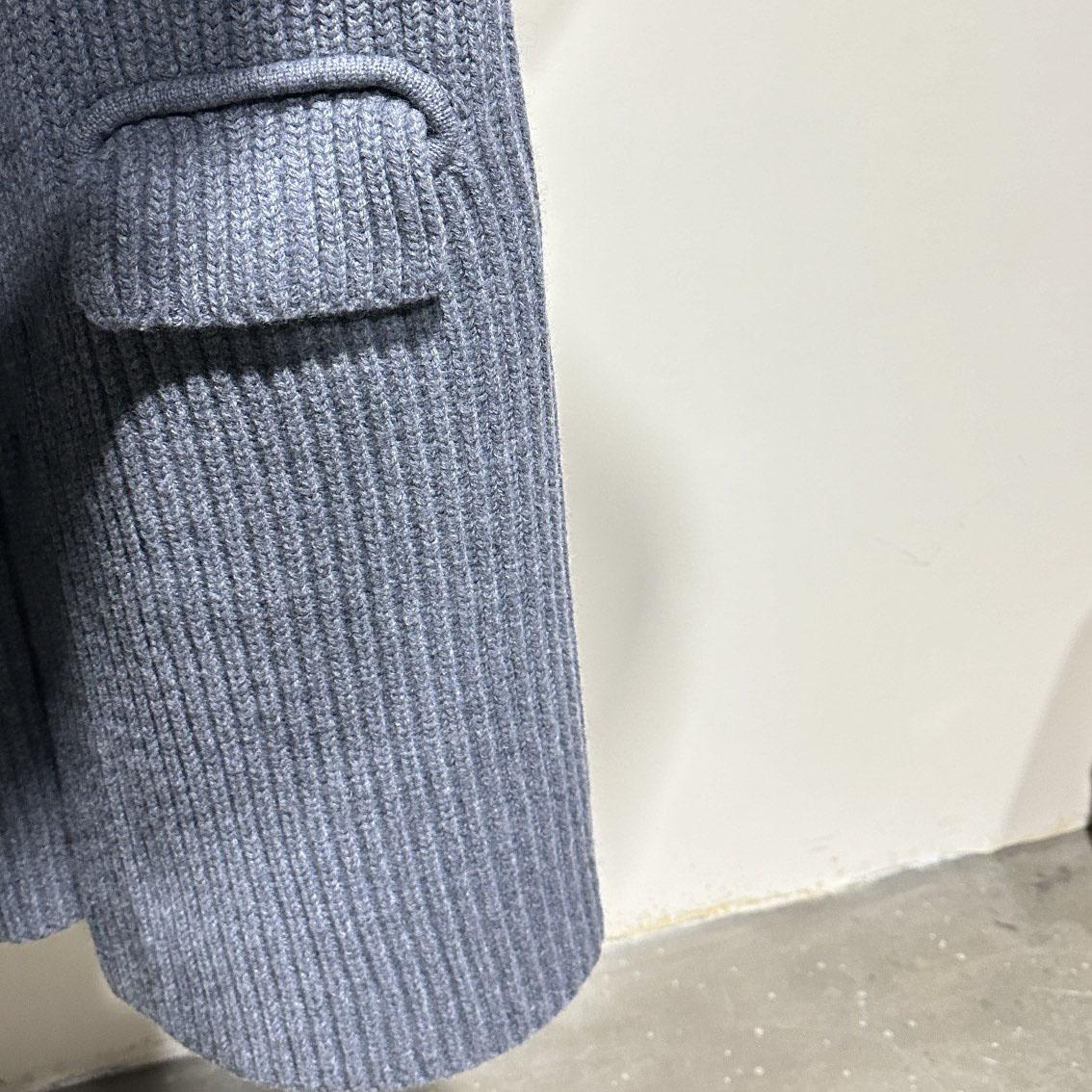 Bottega Veneta Gray Felted Coat - FashionPlug