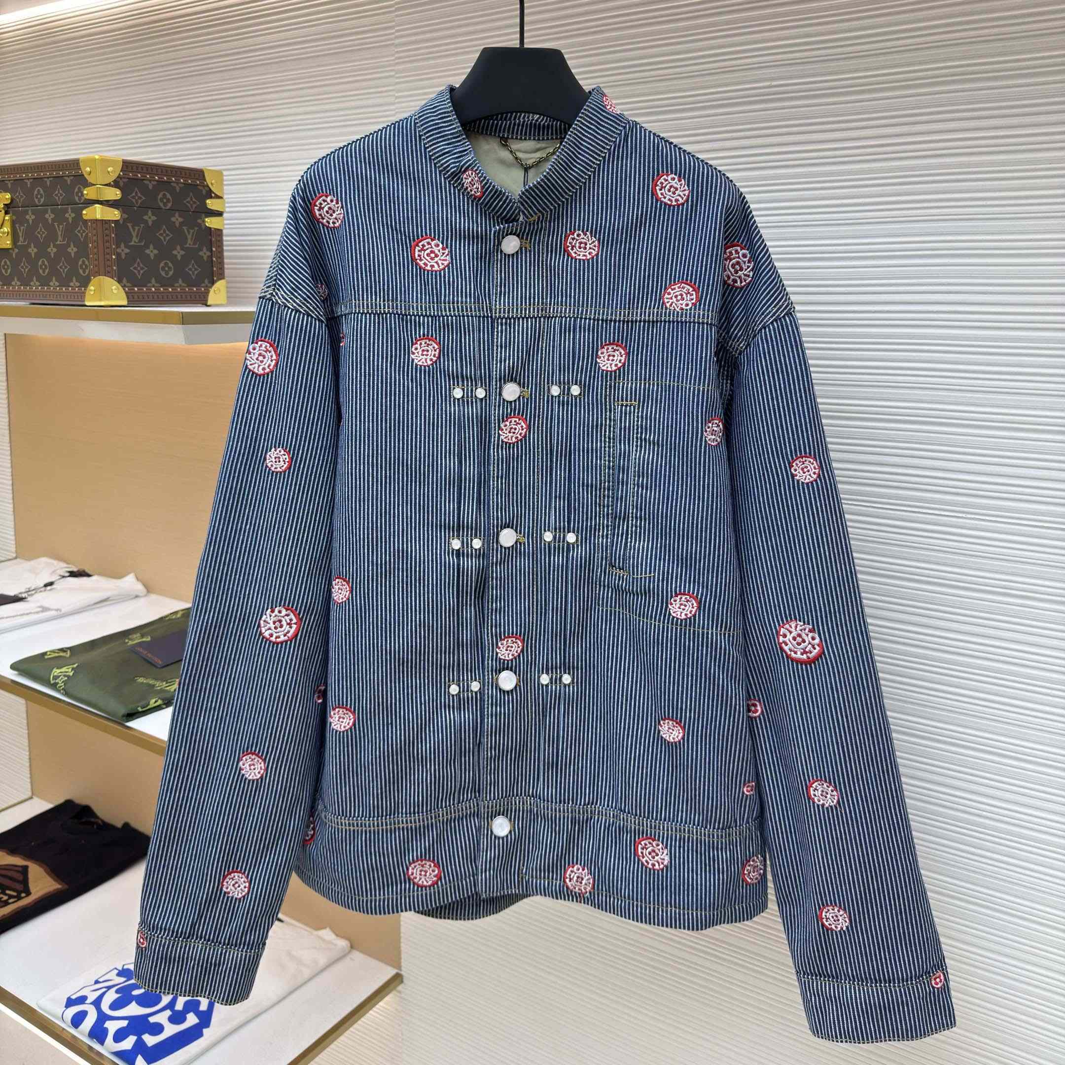 Louis Vuitton Embellished Workwear Jacket   1AILMB - FashionPlug