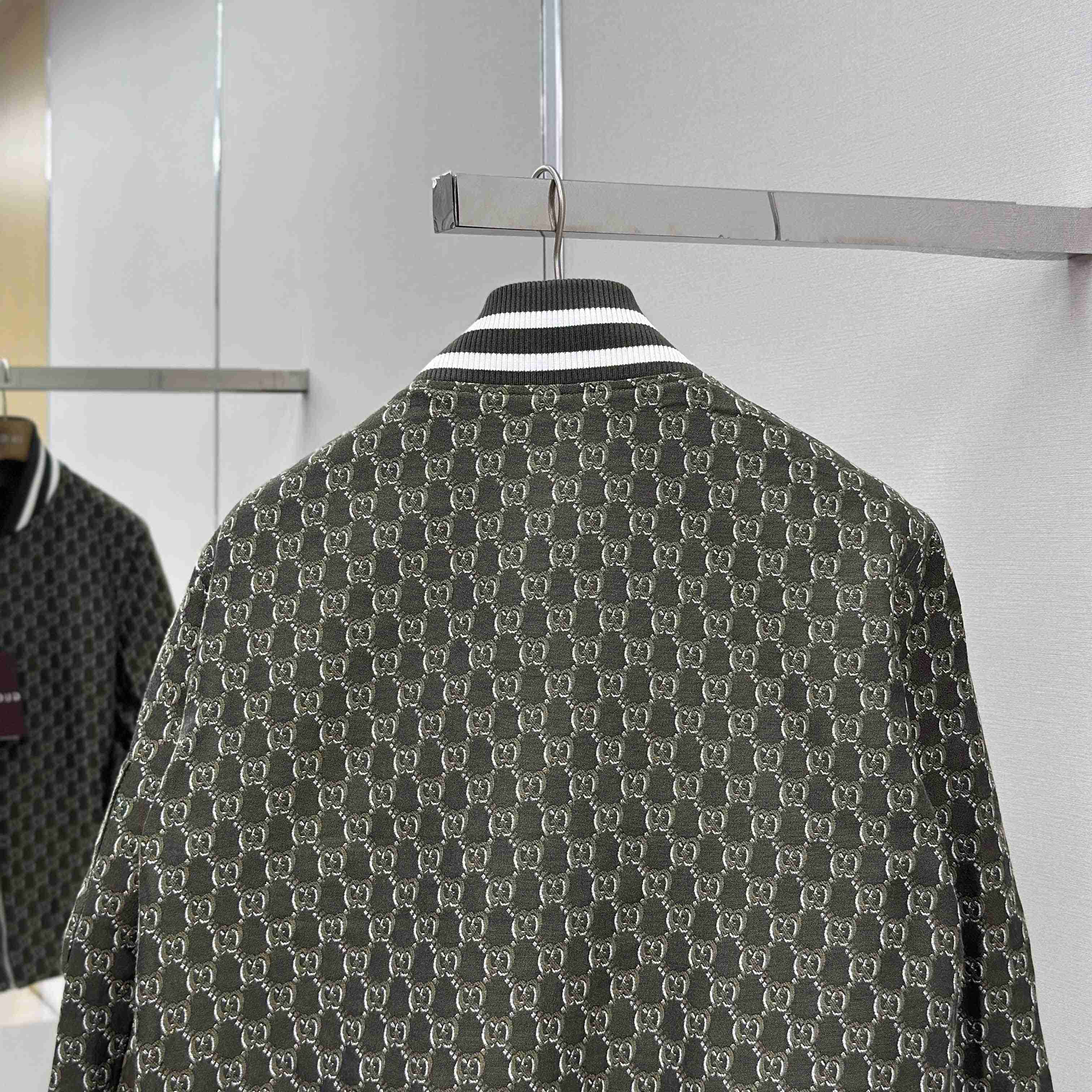 Gucci Logo-Jacquard Padded Cotton-Twill Bomber Jacket - FashionPlug