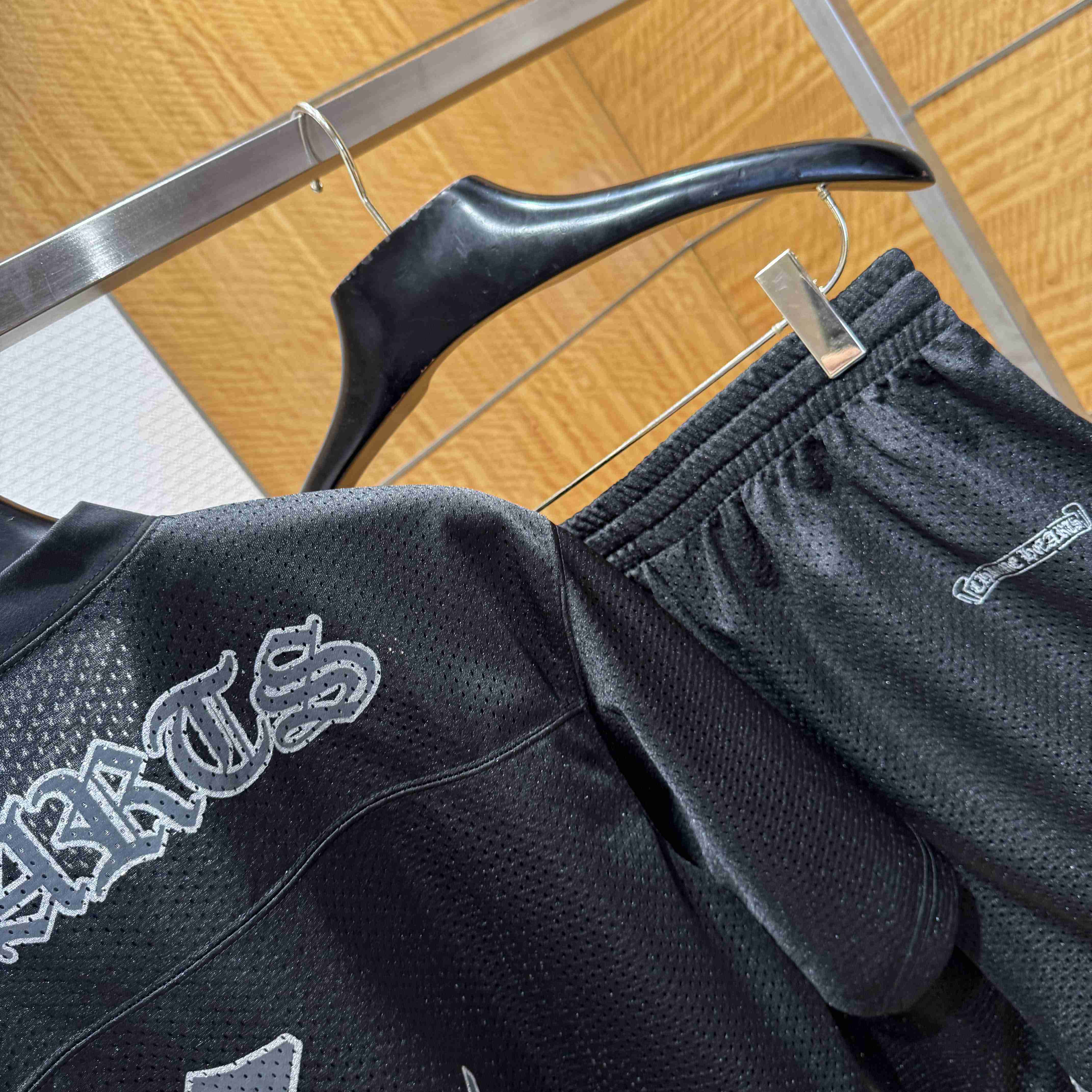 Chrome Hearts Stadium Mesh Short Sleeve & Shorts - FashionPlug