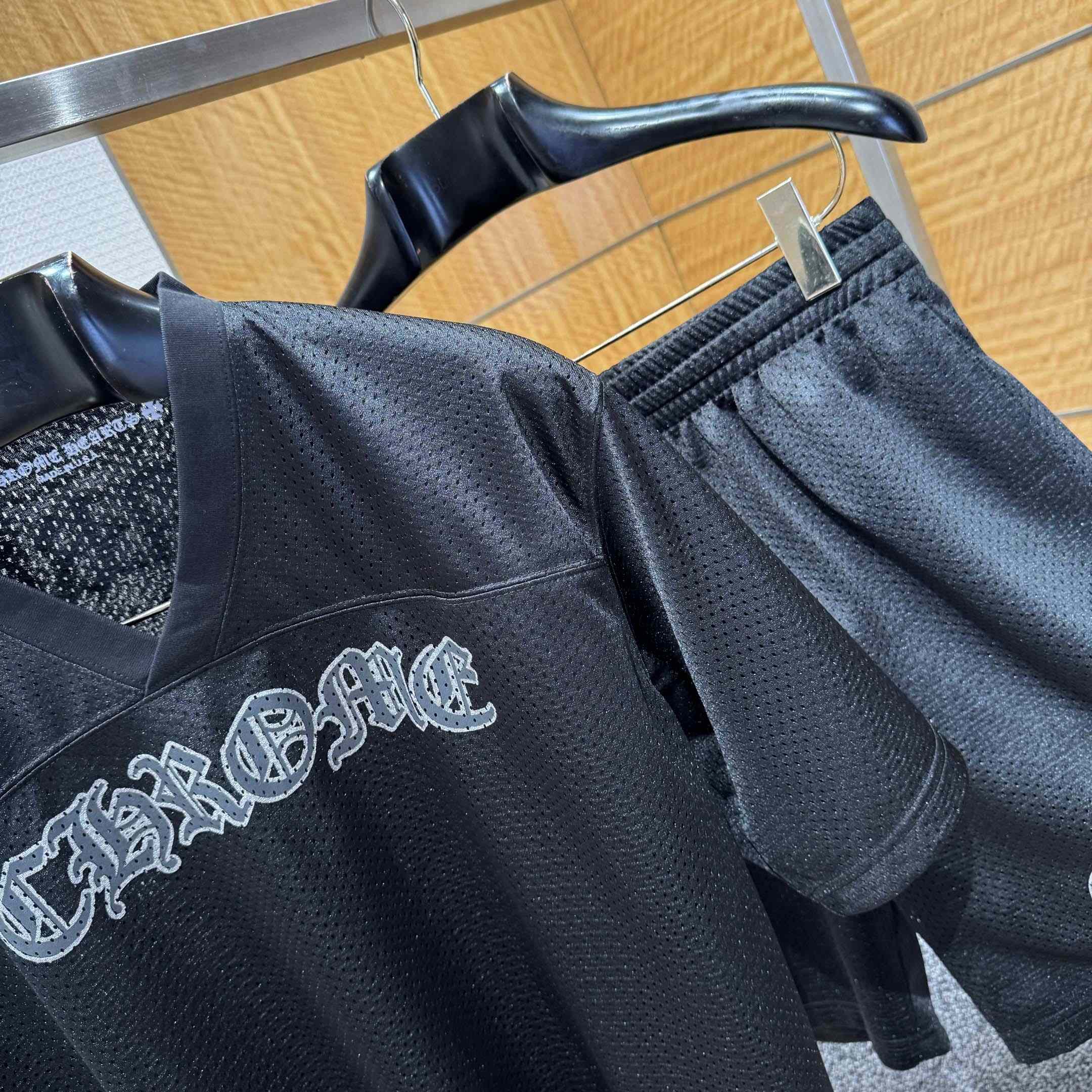 Chrome Hearts Stadium Mesh Short Sleeve & Shorts - FashionPlug