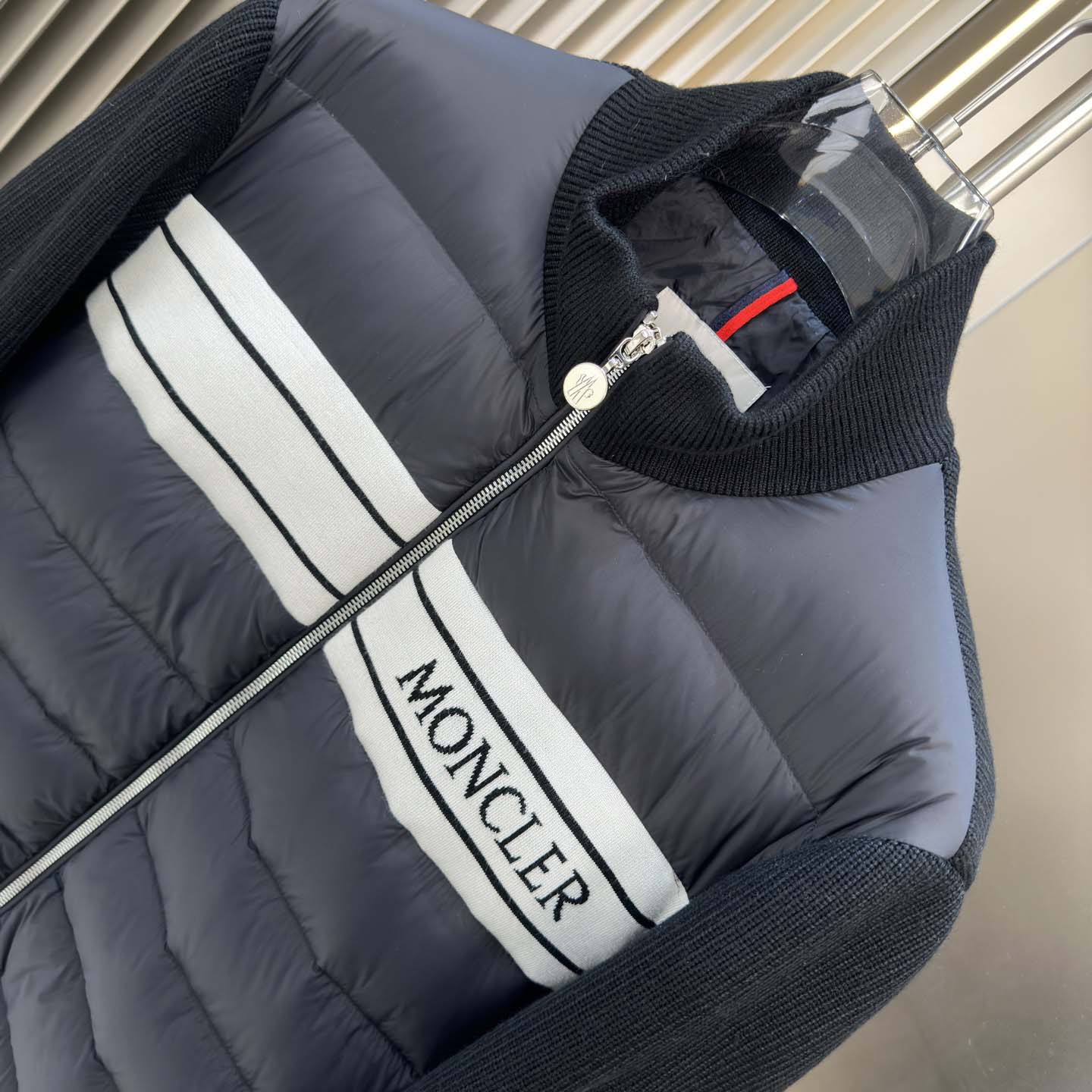 Moncler Color Block Zip Cardigan  - FashionPlug