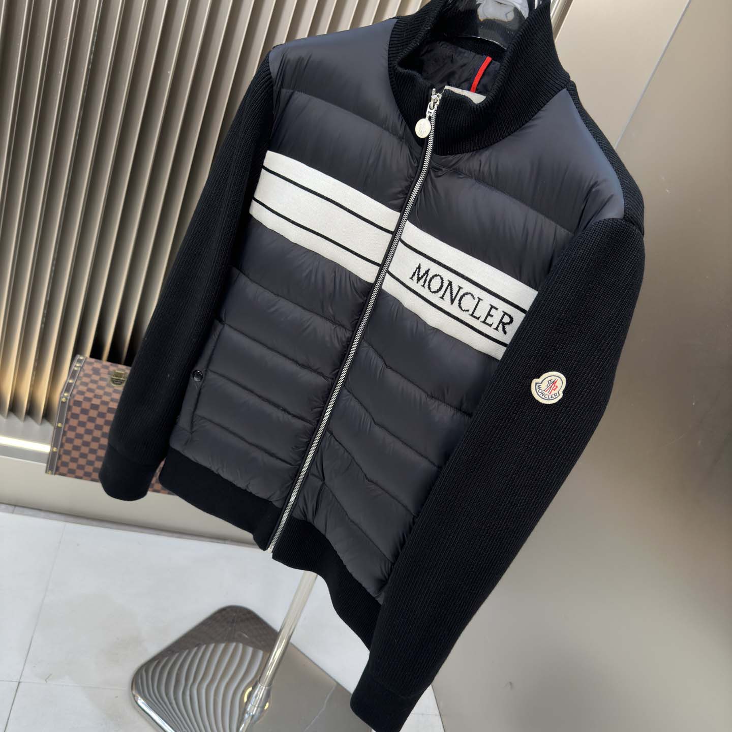 Moncler Color Block Zip Cardigan  - FashionPlug