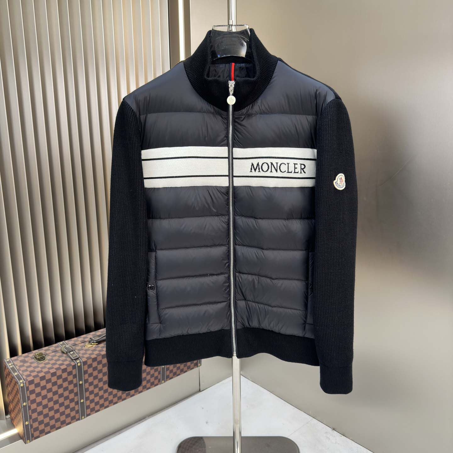 Moncler Color Block Zip Cardigan  - FashionPlug