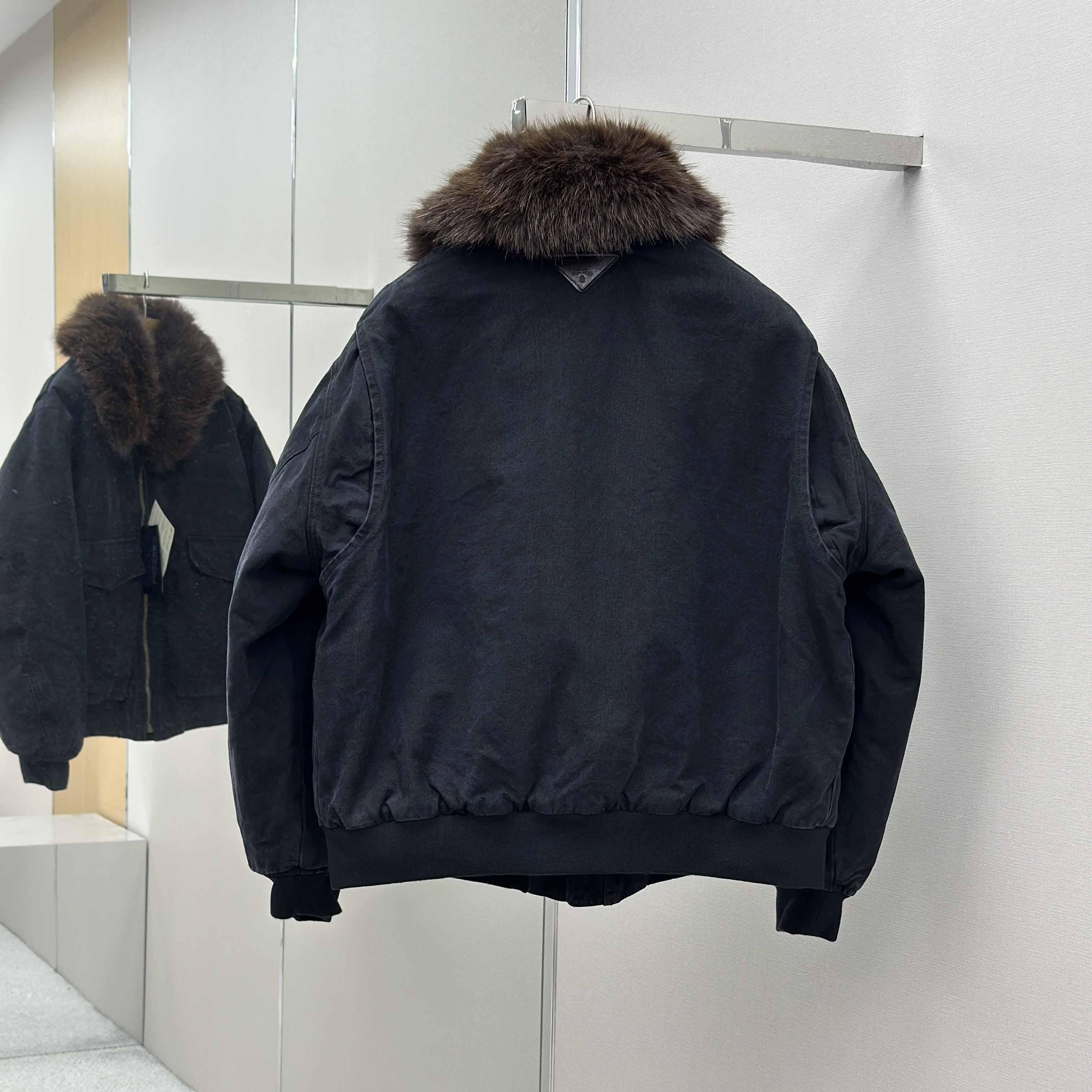 Prada Canvas Blouson Jacket - FashionPlug