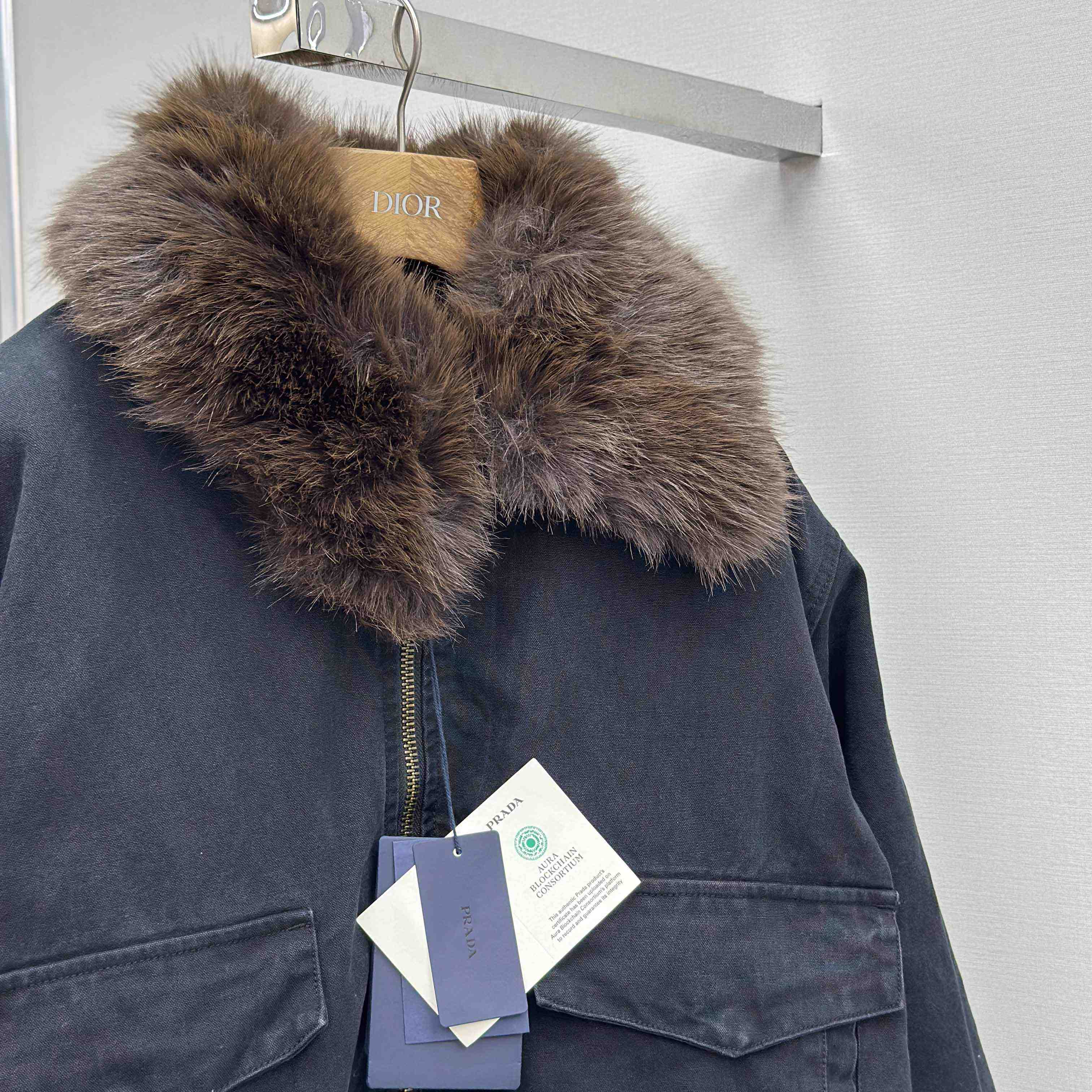 Prada Canvas Blouson Jacket - FashionPlug