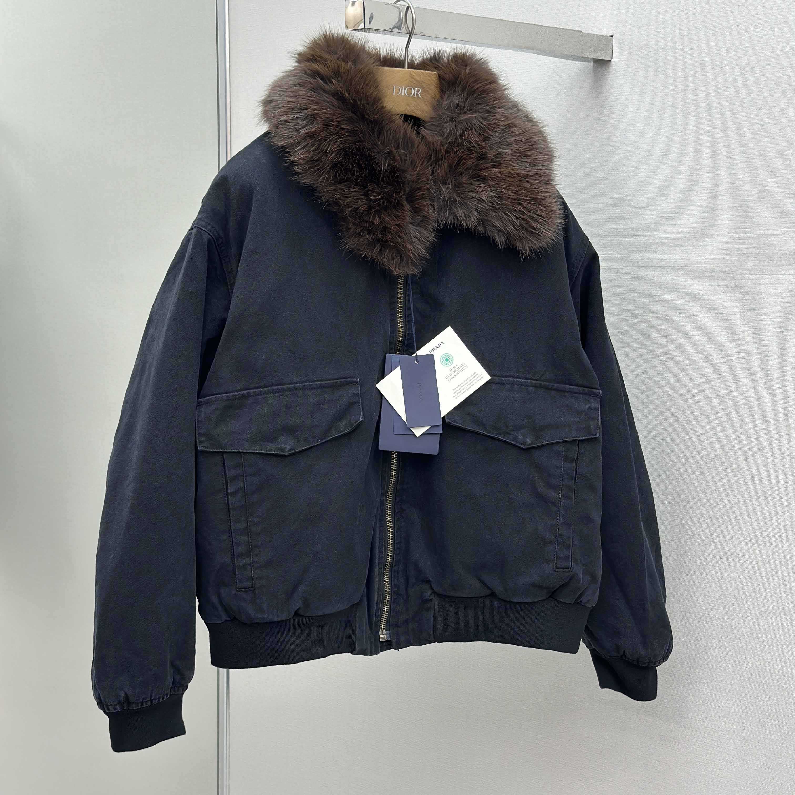 Prada Canvas Blouson Jacket - FashionPlug