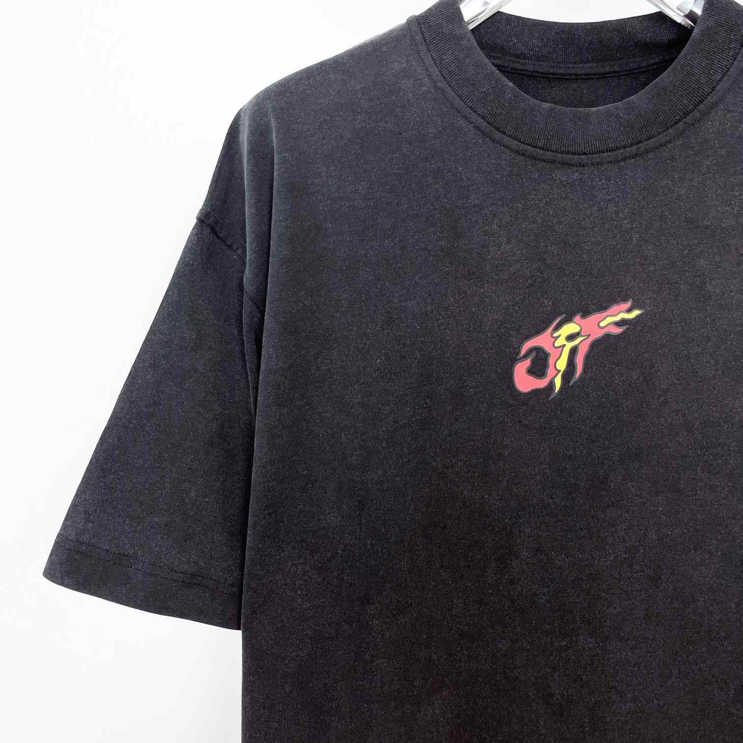 Off-White x BMC Paris Black Logo Oversized T-Shirt - FashionPlug