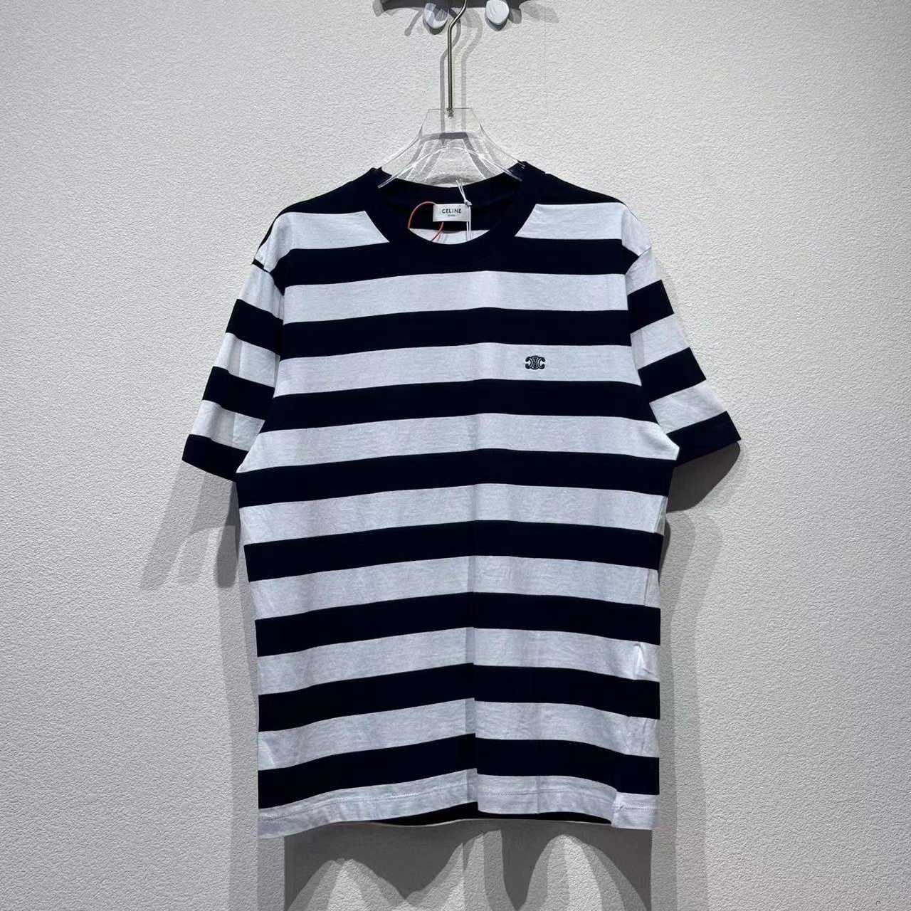 Celine Triomphe Loose T-shirt In Cotton Jersey - FashionPlug