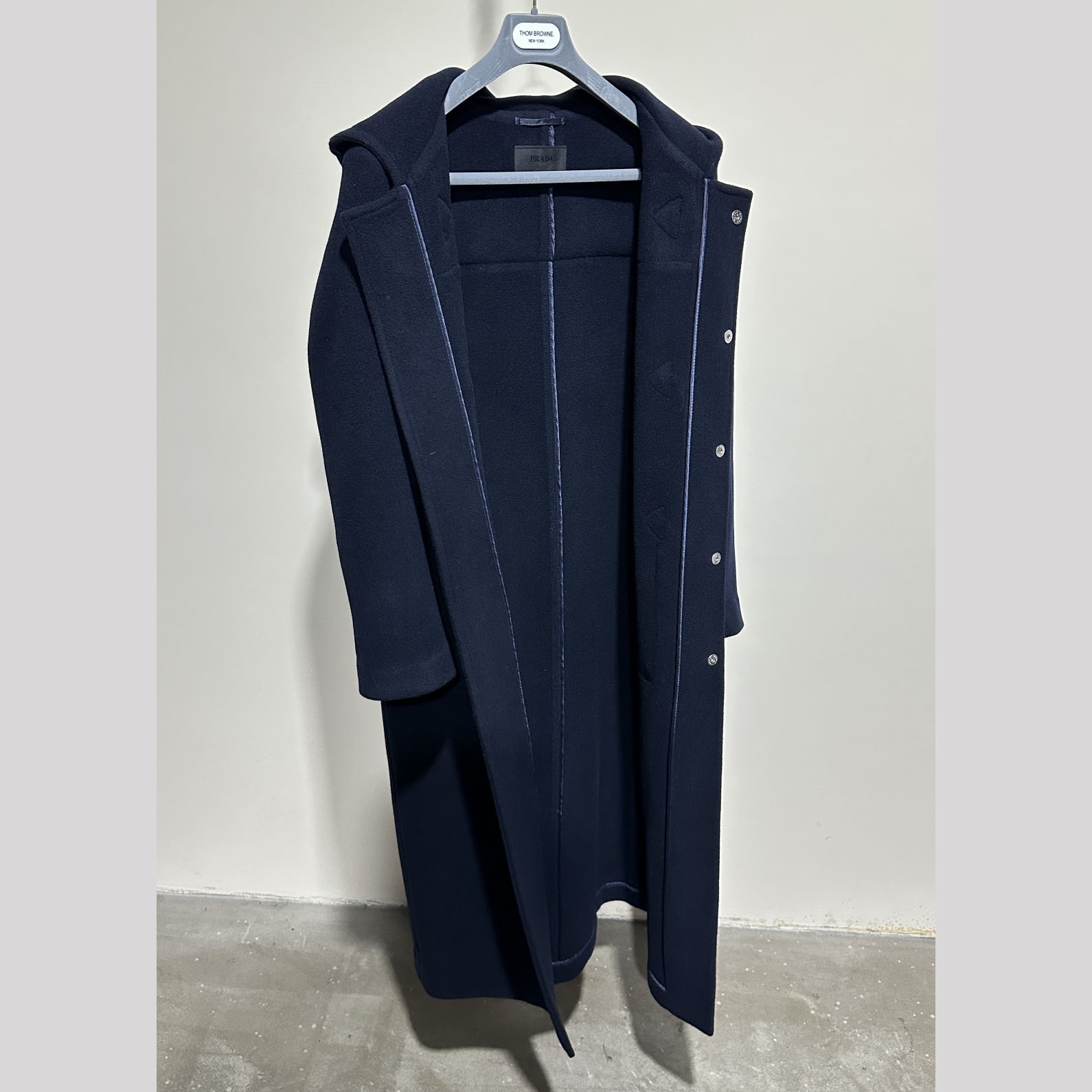 Prada Double-breasted Wool Duffle Coat - FashionPlug