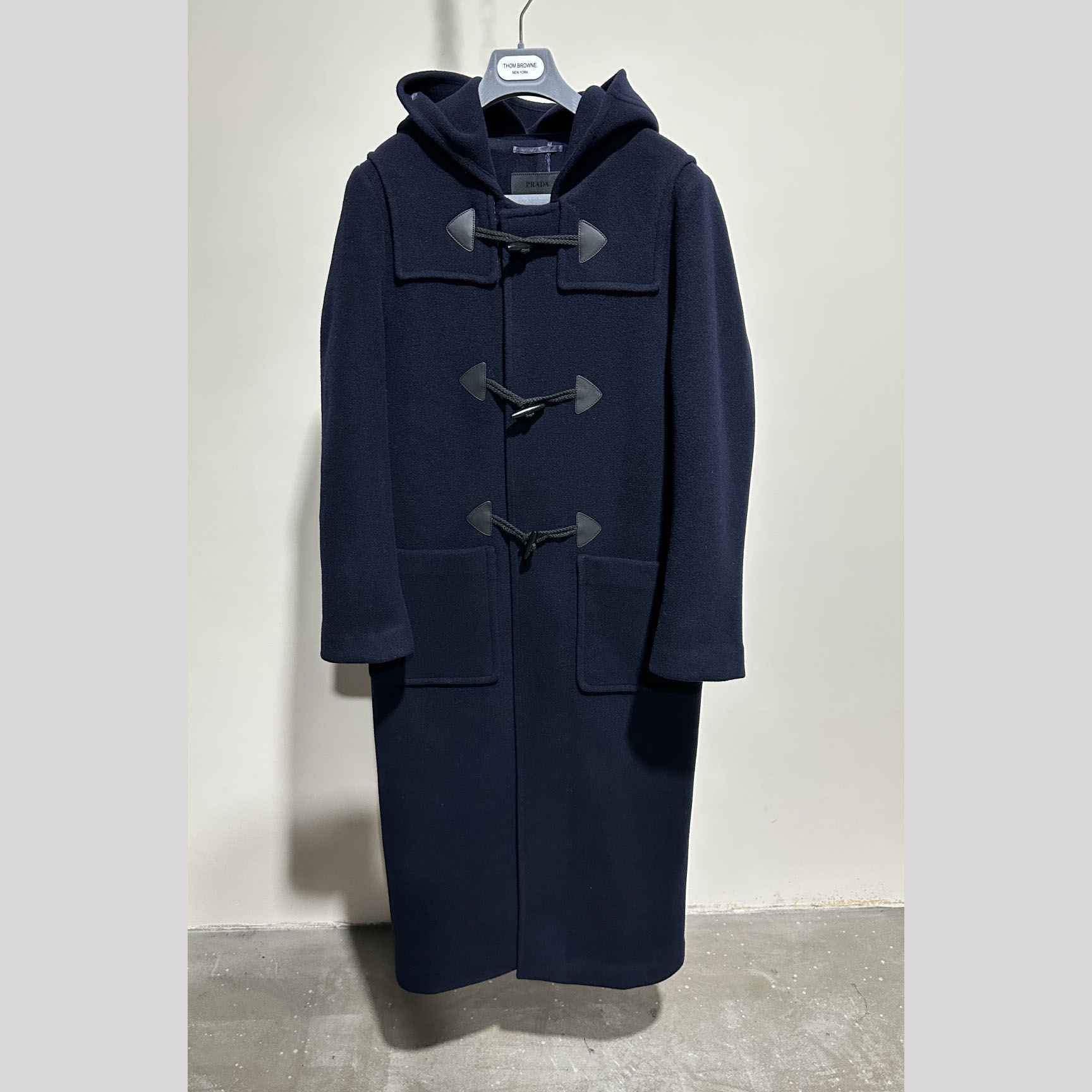 Prada Double-breasted Wool Duffle Coat - FashionPlug