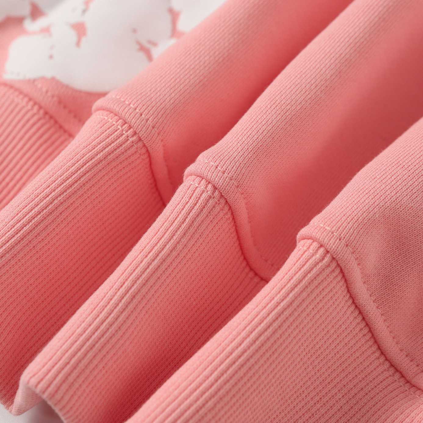 Denim Tears Cotton Wreath Zip Hoodie Pink - FashionPlug