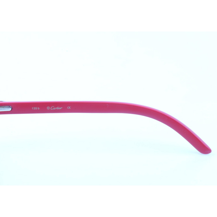 Cartier CT_3524012 Red Wood Sunglasses In Gold Gradient Blue - FashionPlug