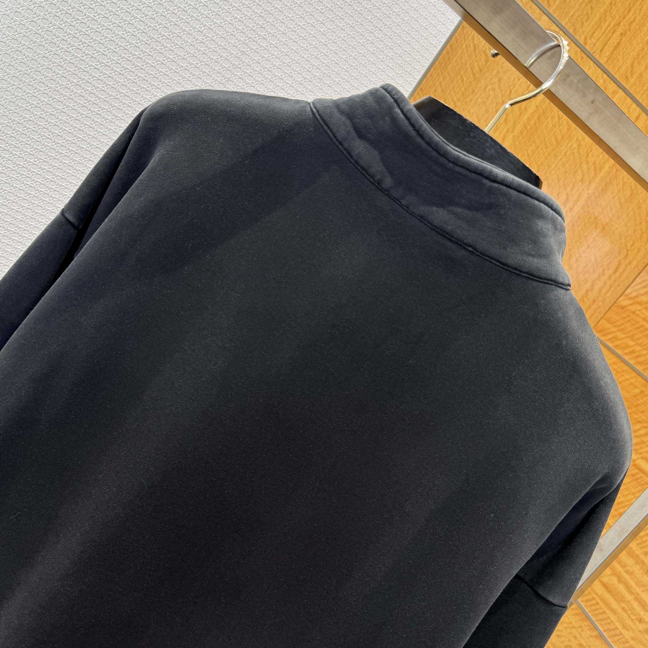 Dior Diorling Sweatshirt With Zipped Collar  - FashionPlug