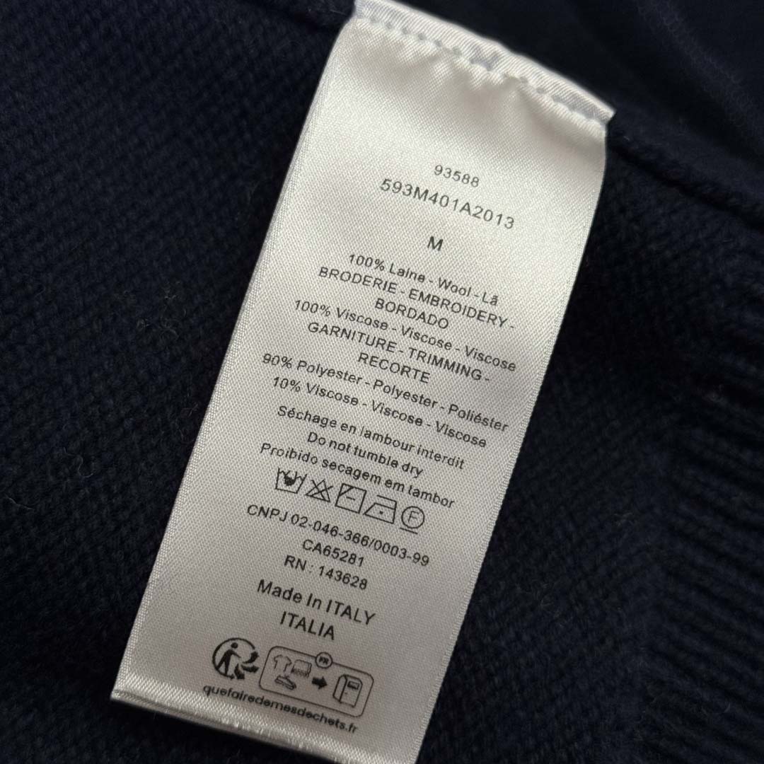 Christian Dior Couture Lily of the Valley Varsity Cardigan  - FashionPlug