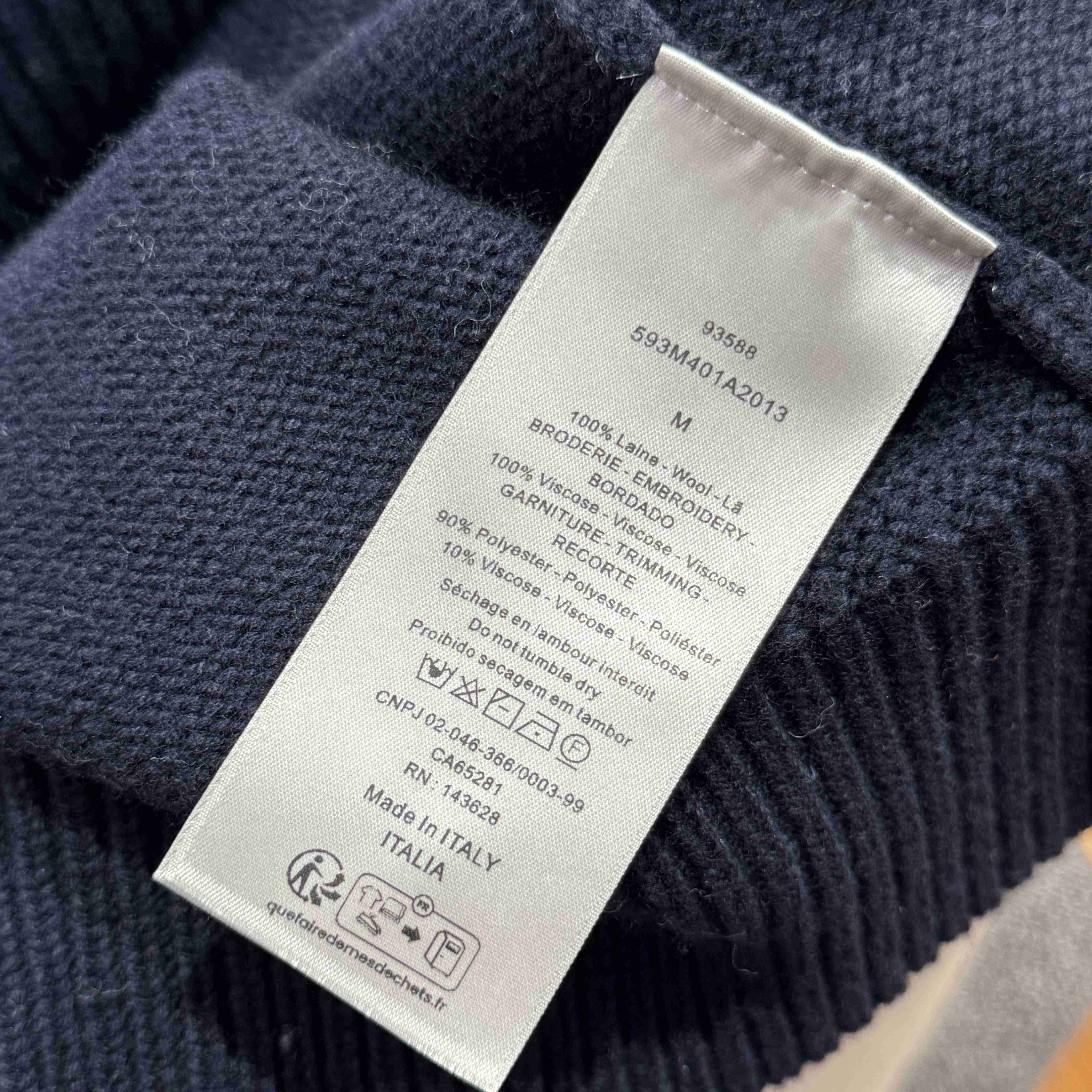 Christian Dior Couture Lily of the Valley Varsity Cardigan  - FashionPlug