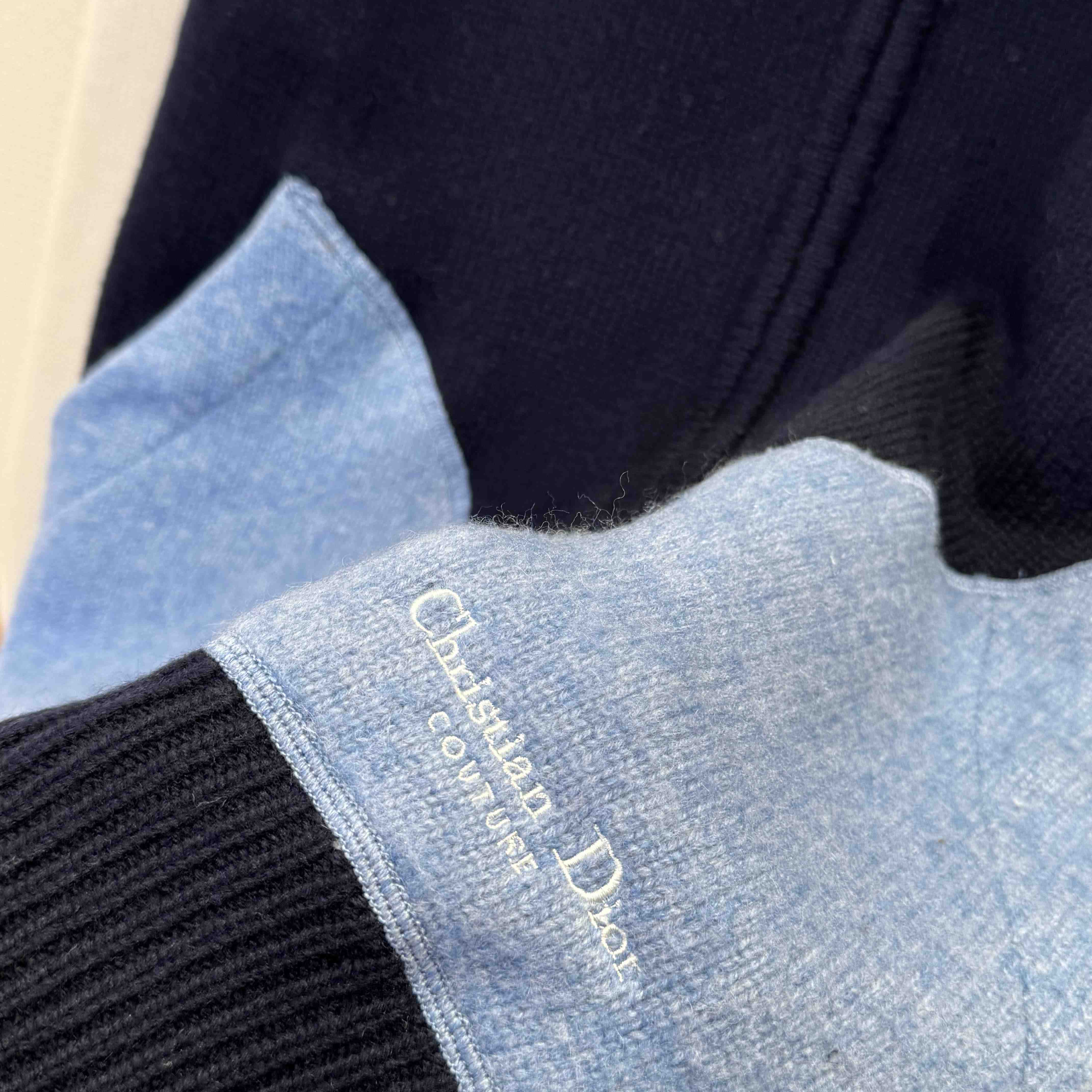 Christian Dior Couture Lily of the Valley Varsity Cardigan  - FashionPlug