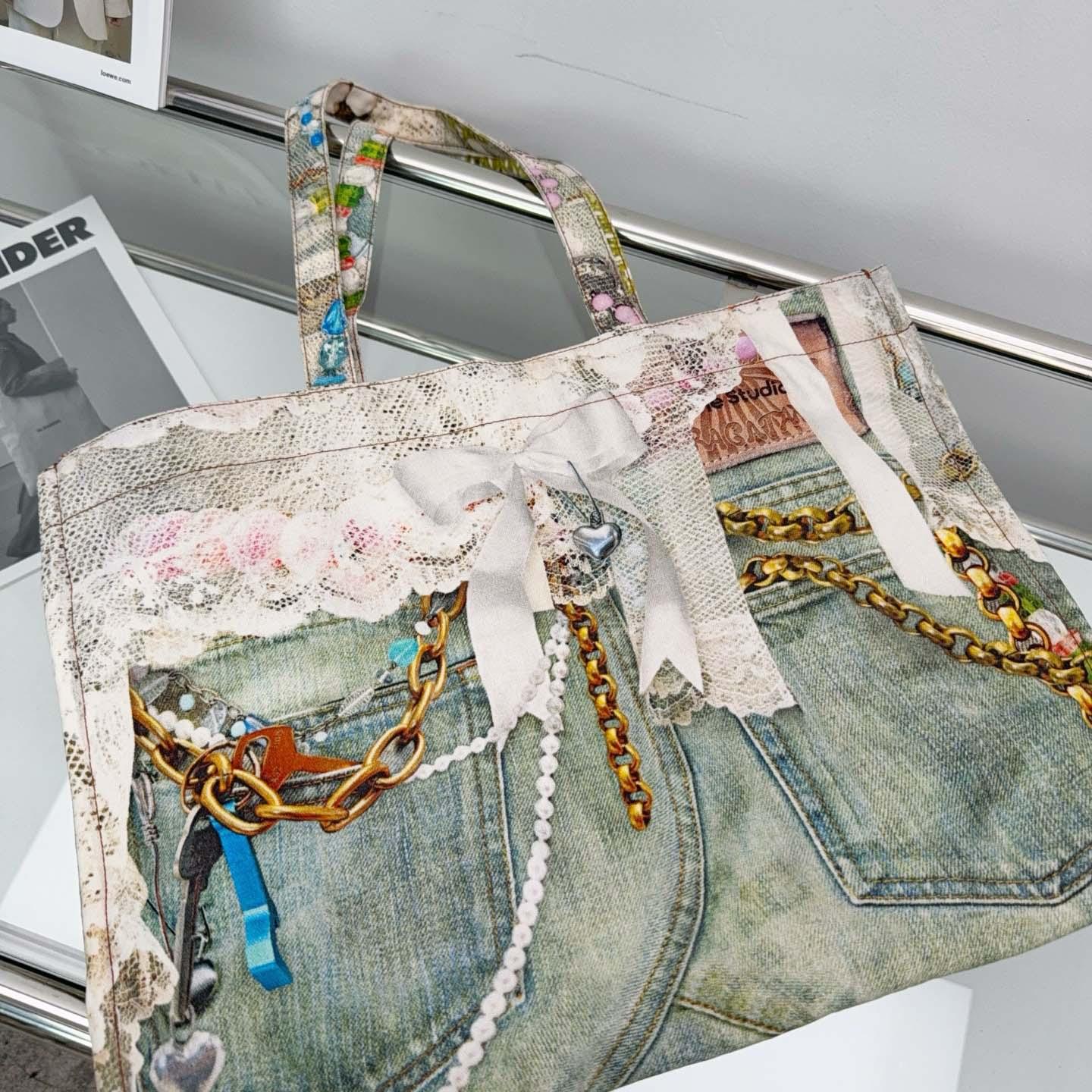 Acne Studios Logo tote bag （47×17×35cm） - FashionPlug