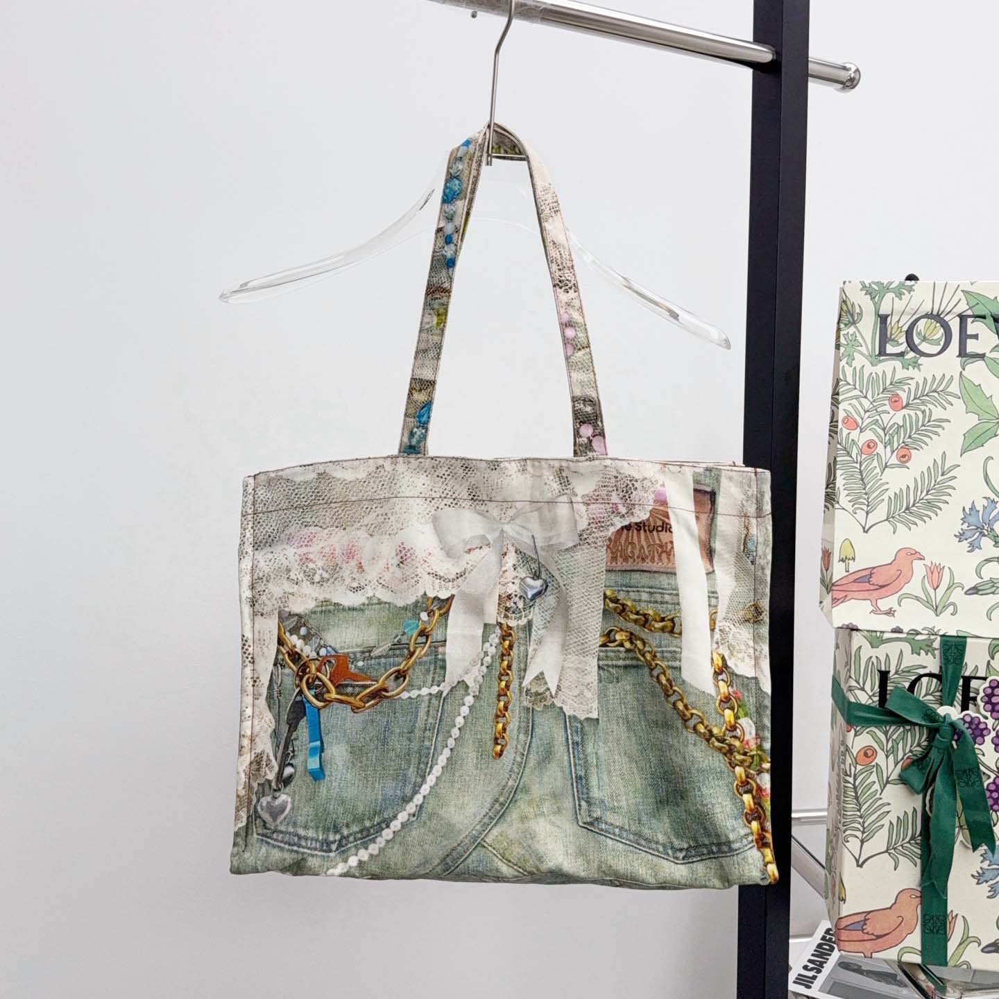 Acne Studios Logo tote bag （47×17×35cm） - FashionPlug