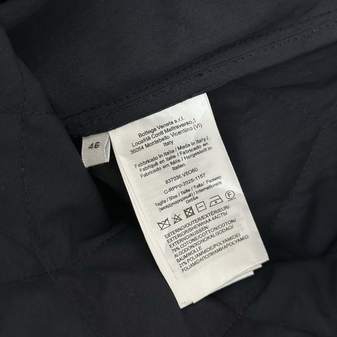Bottega Veneta Quilted Cotton Overshirt - FashionPlug