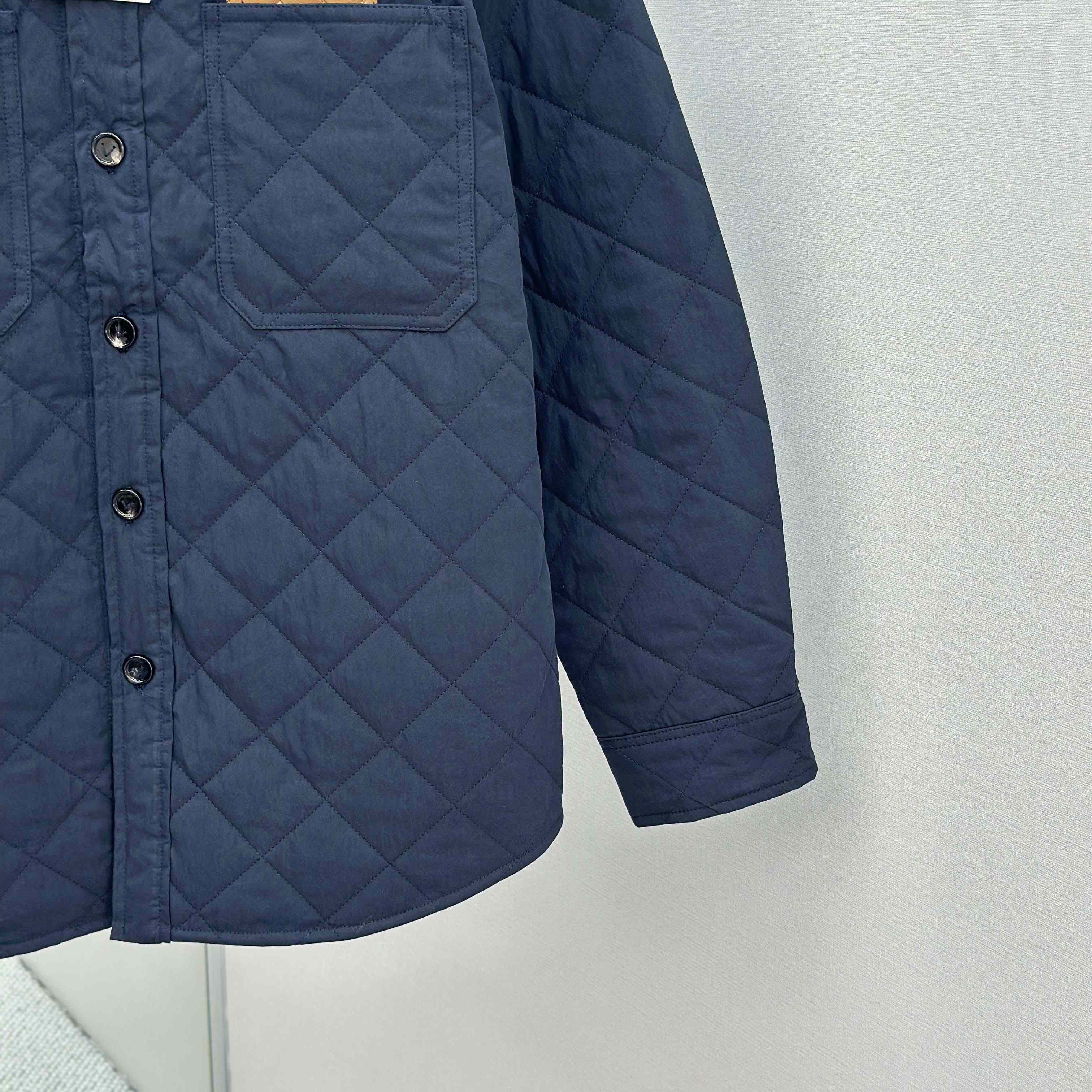 Bottega Veneta Quilted Cotton Overshirt - FashionPlug