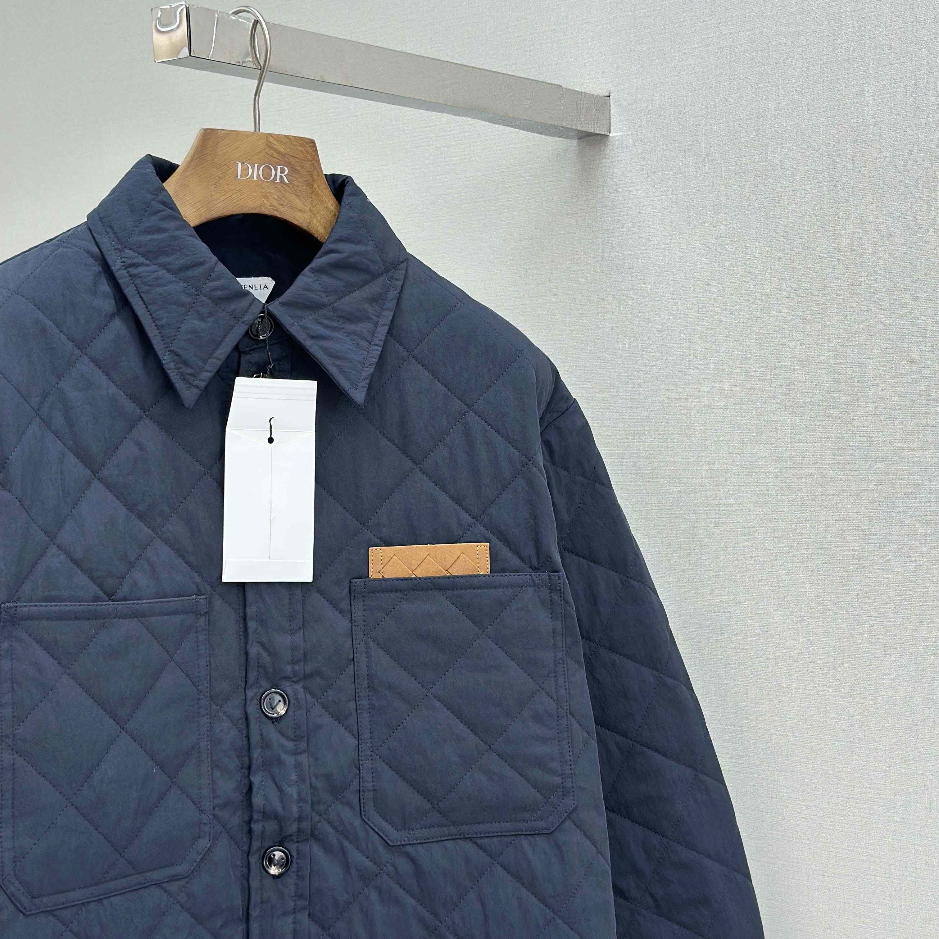 Bottega Veneta Quilted Cotton Overshirt - FashionPlug