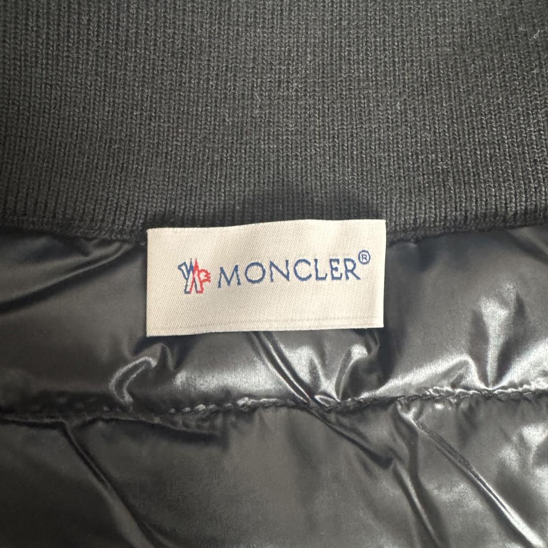 Moncler Padded Wool Zip-Up Cardigan In Black    Z503 - FashionPlug