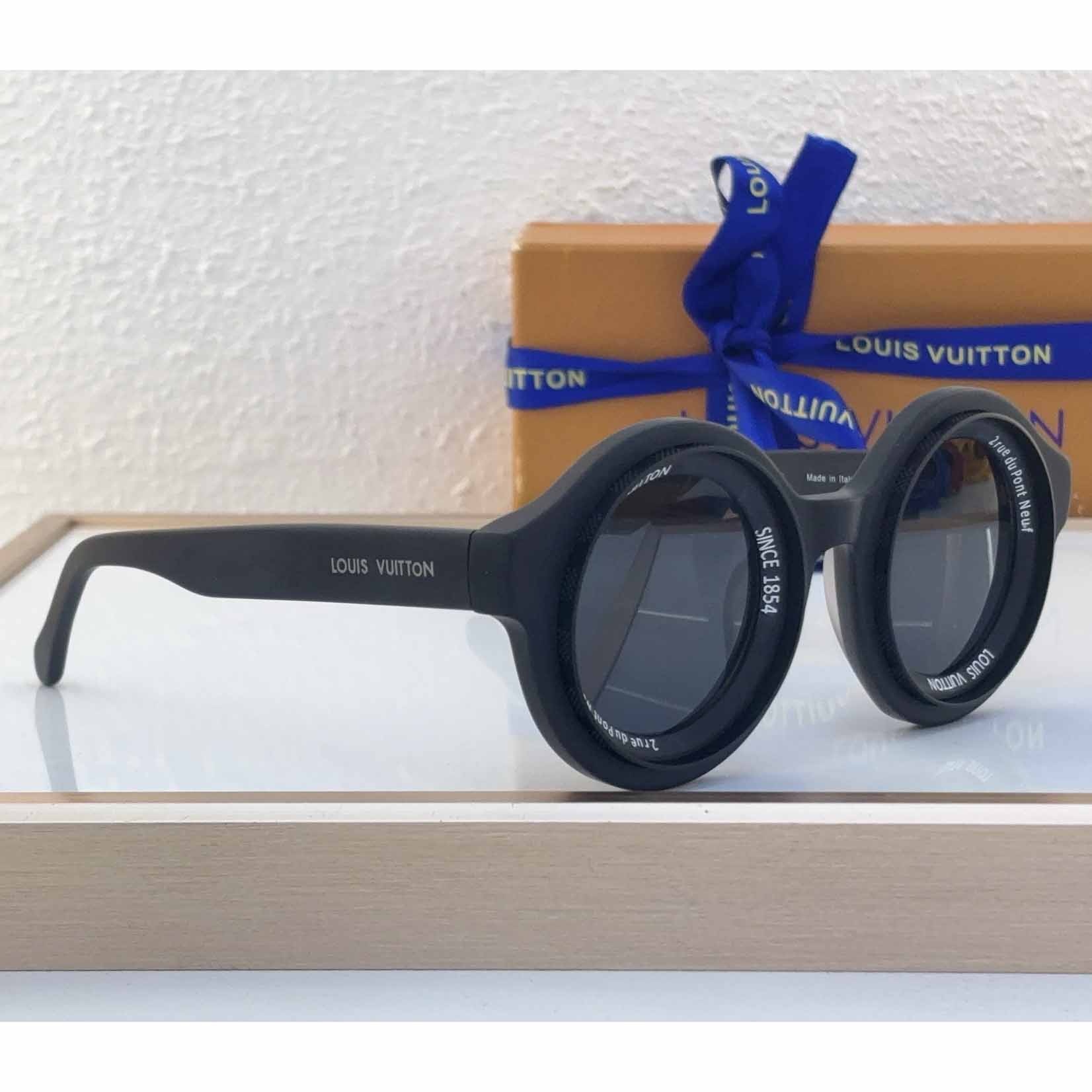 Louis Vuitton LV Super Vision Round Sunglasses   Z2737U Z2386U - FashionPlug