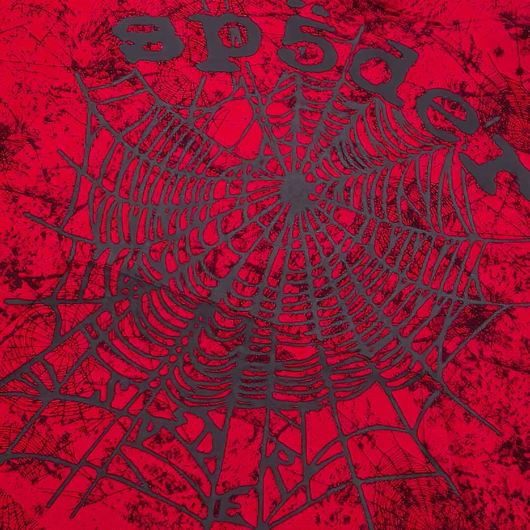 Sp5der OG Tree Camo Hoodie Red - FashionPlug