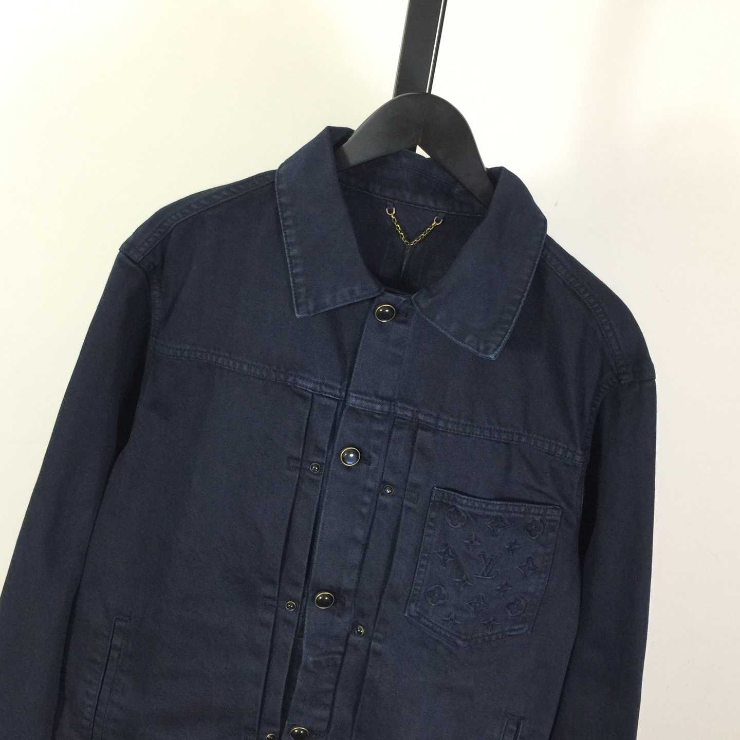 Louis Vuitton Garment-Dyed Denim Type II Trucker Jacket   1AHUY5 - FashionPlug