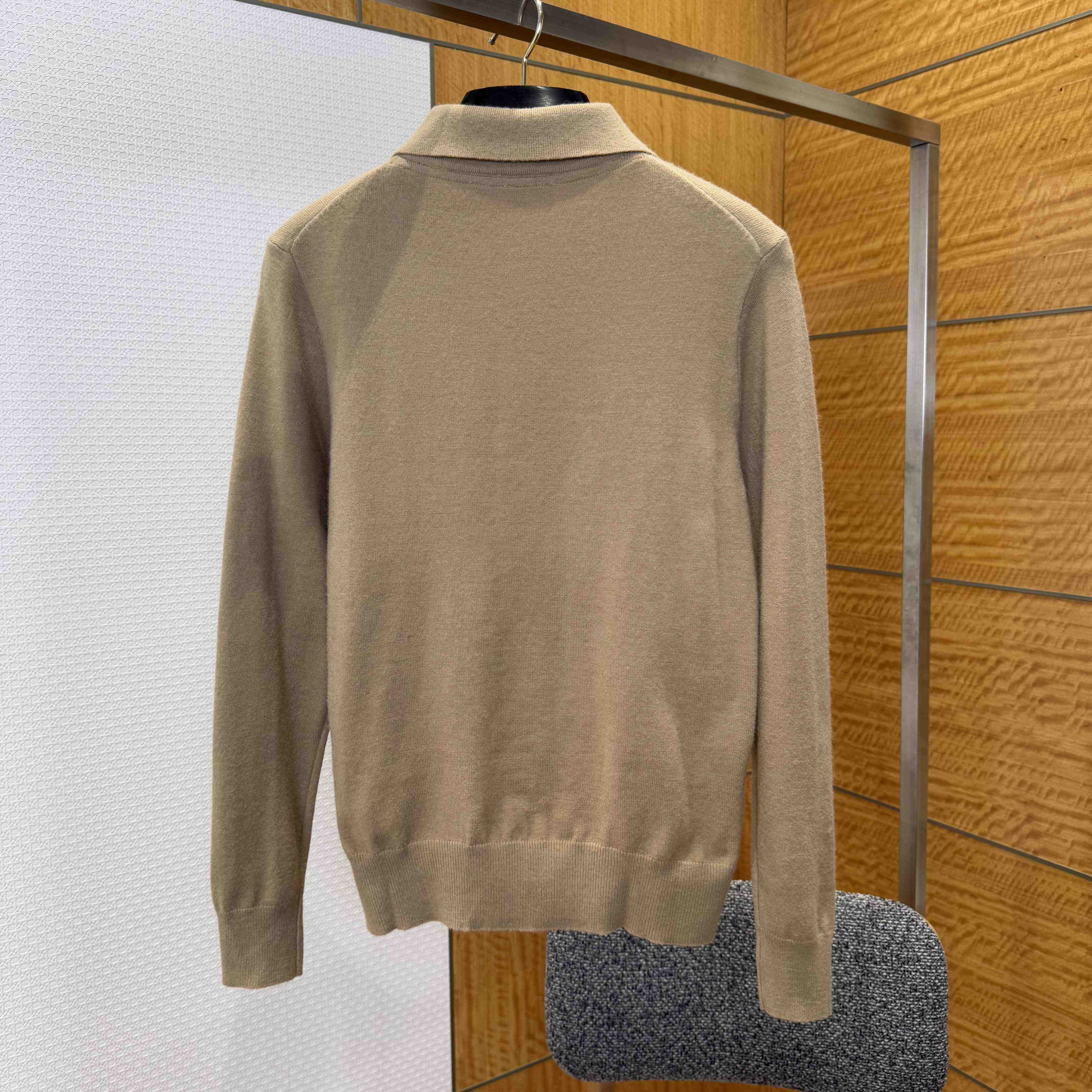 Burberry Long-sleeve Cashmere Blend Polo Shirt - FashionPlug