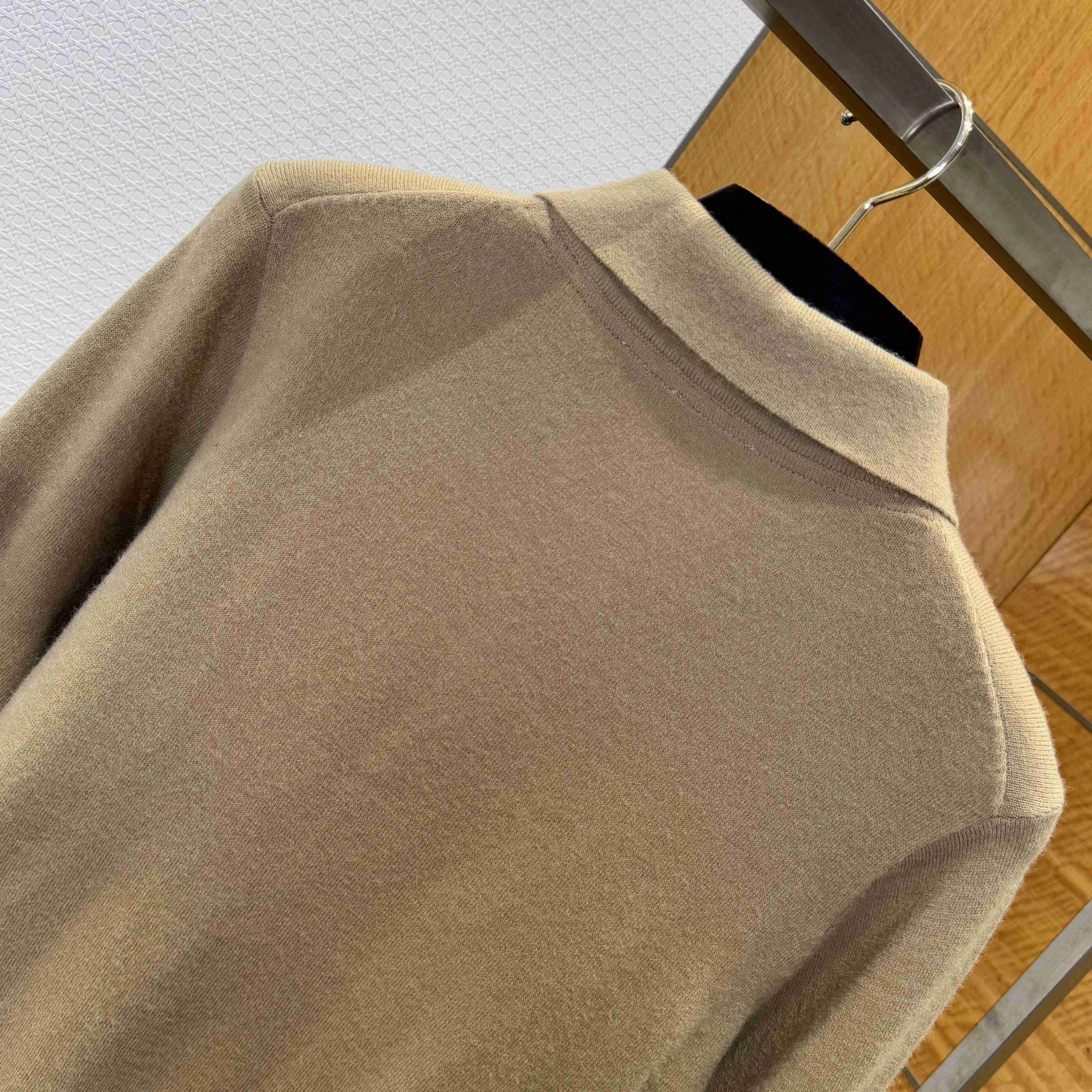Burberry Long-sleeve Cashmere Blend Polo Shirt - FashionPlug