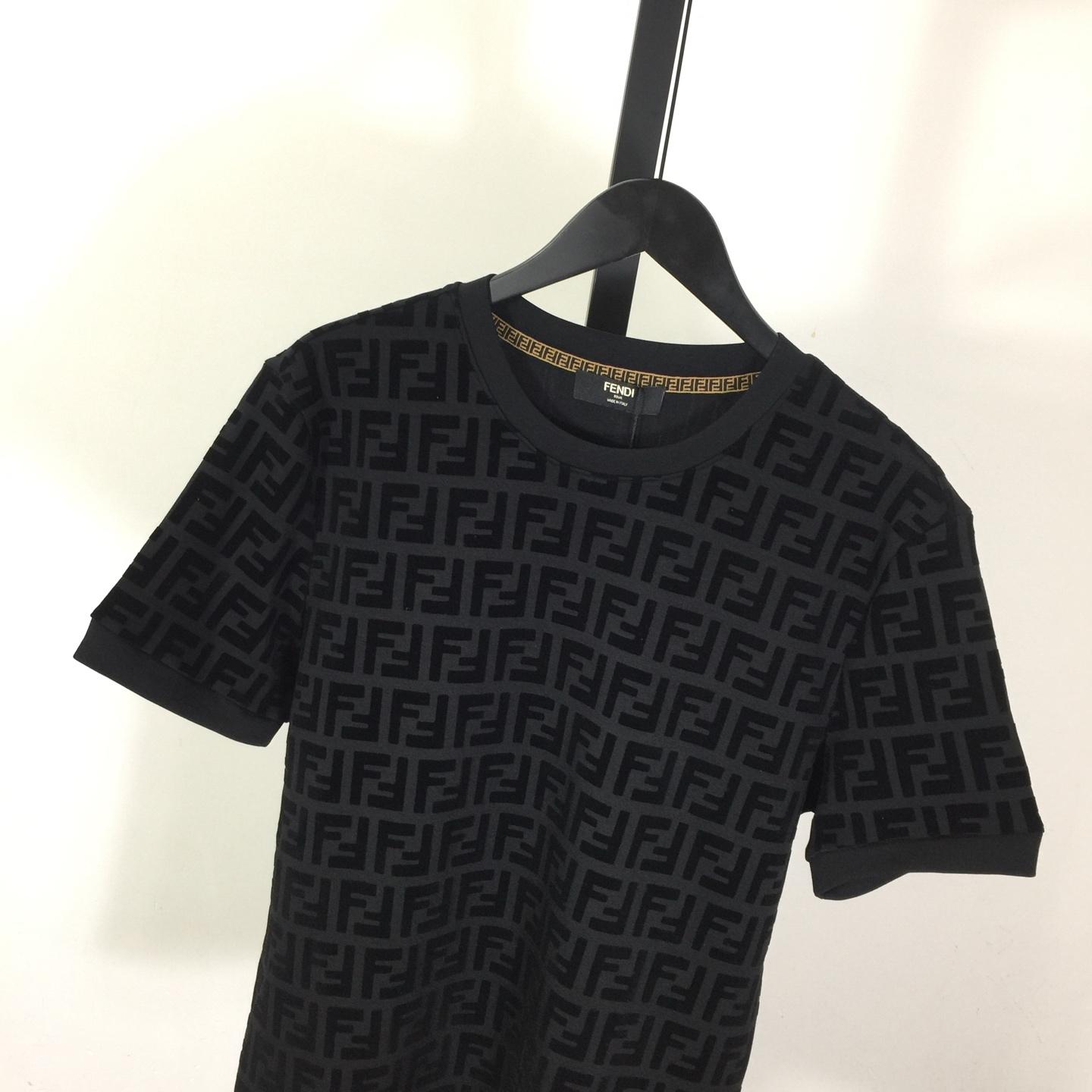 Fendi Cotton Jersey T-shirt  - FashionPlug