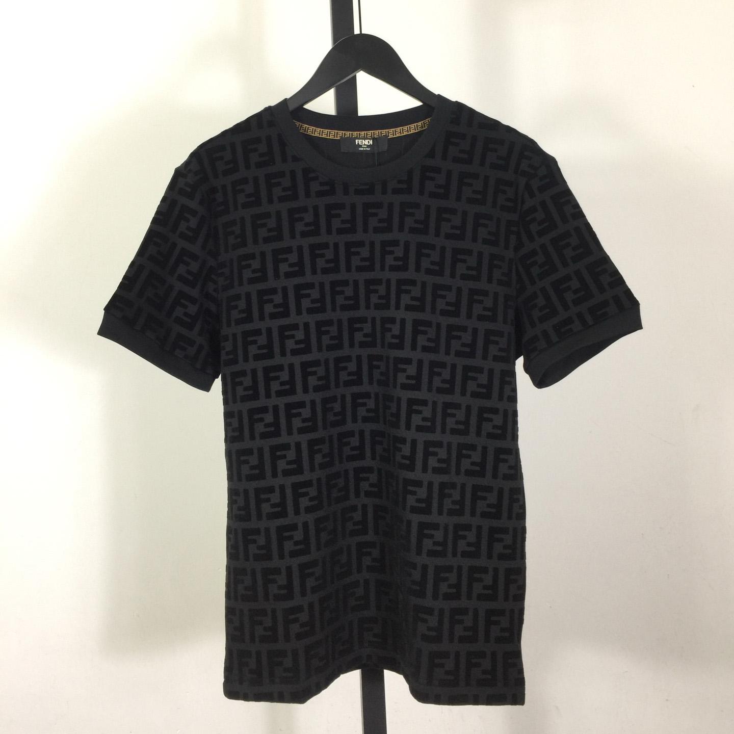 Fendi Cotton Jersey T-shirt  - FashionPlug