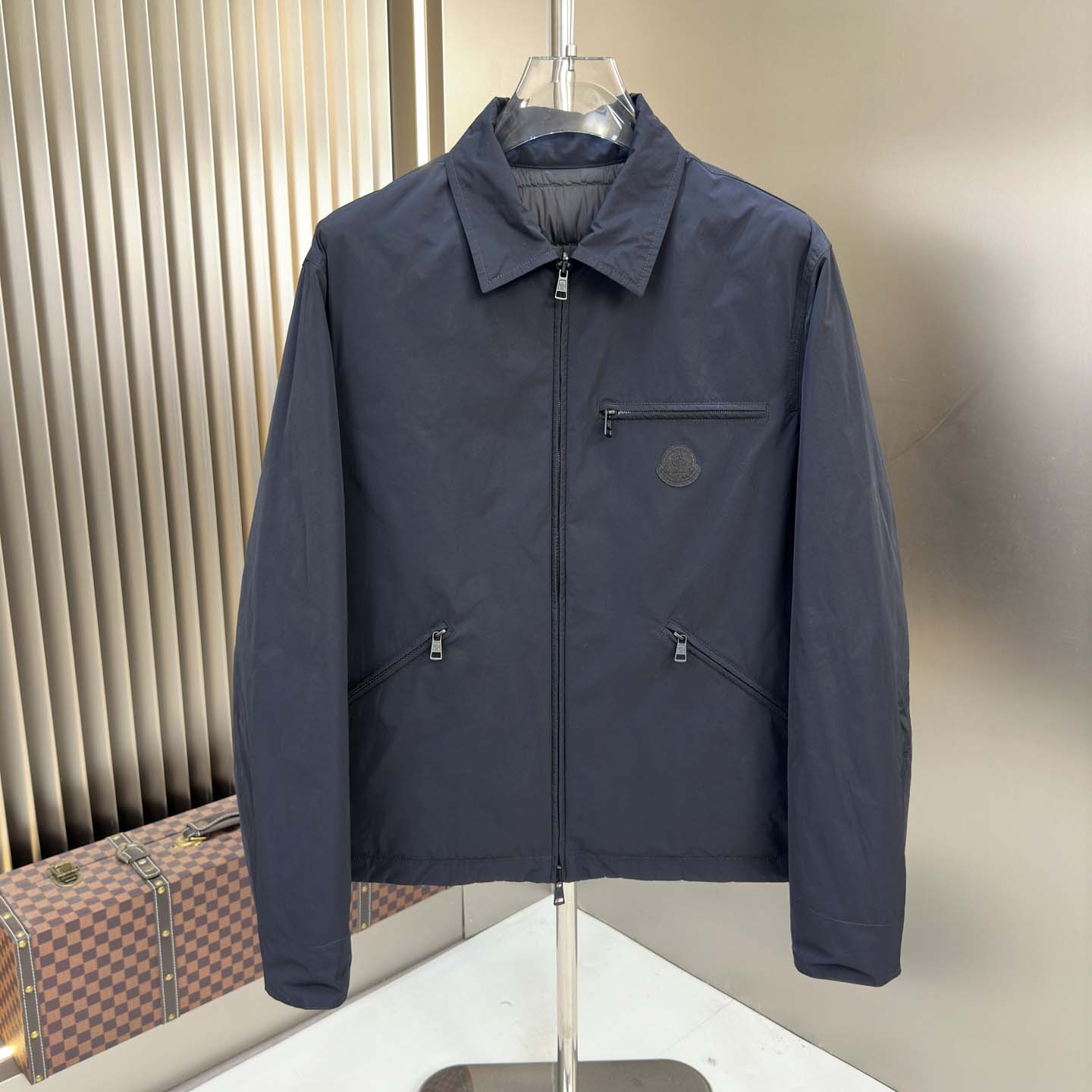 Moncler Cidone Reversible Down Shirt Jacket - FashionPlug