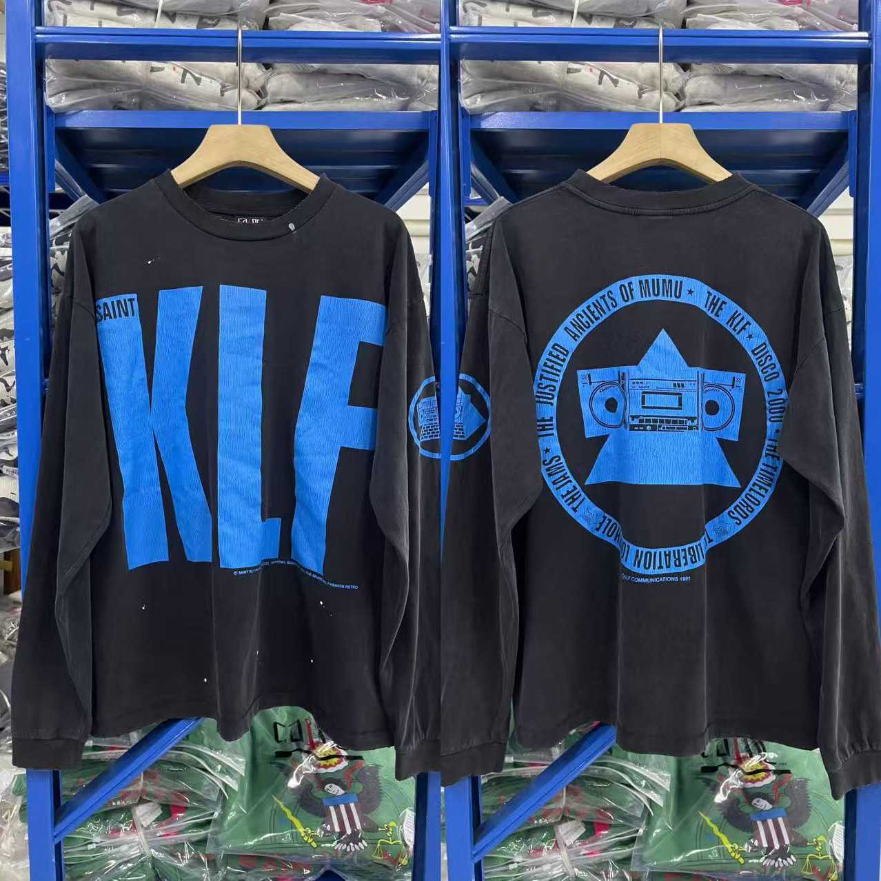 Saint Michael KLF Long-sleeve T-shirt - FashionPlug