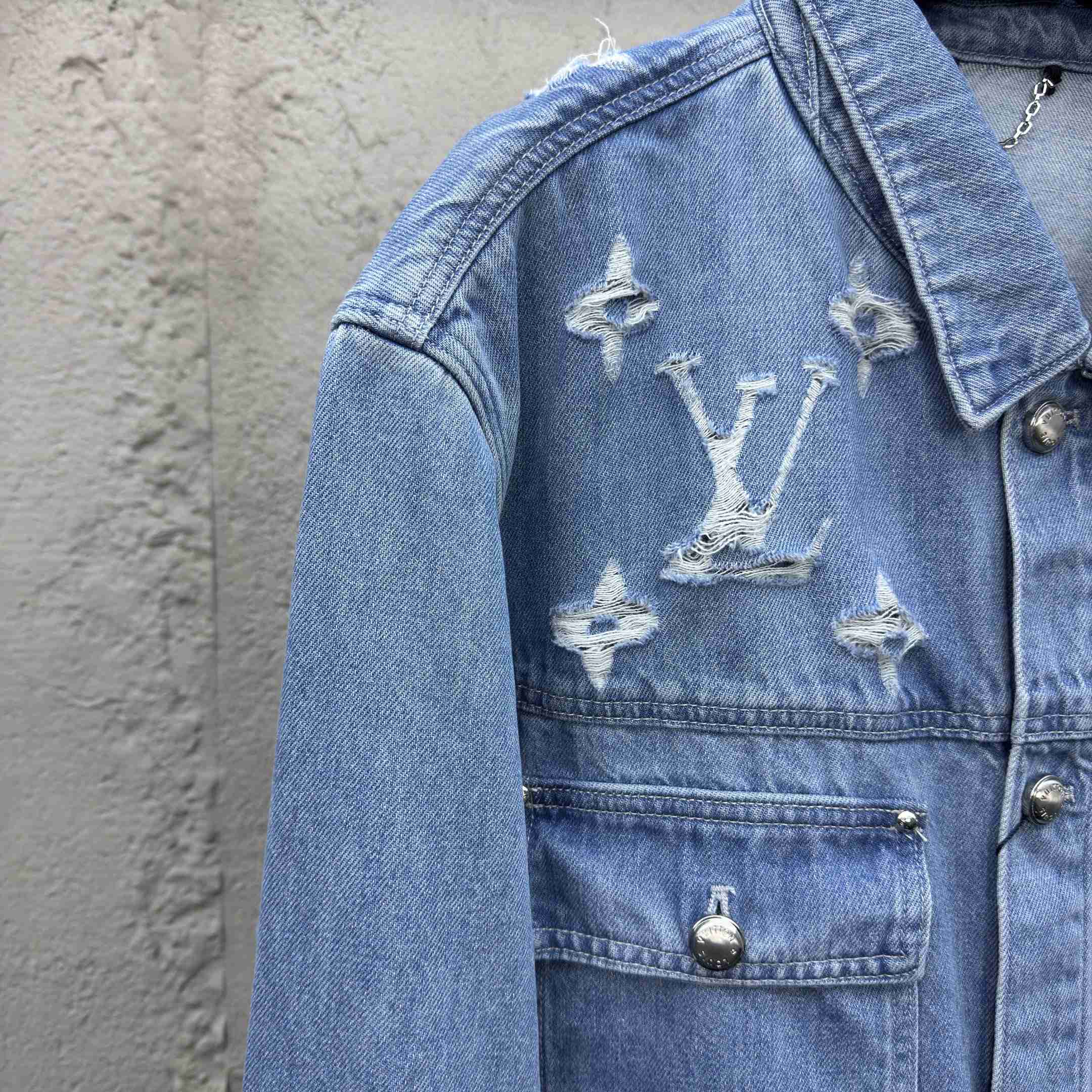 Louis Vuitton Denim Trucker Jacket  1AGING - FashionPlug