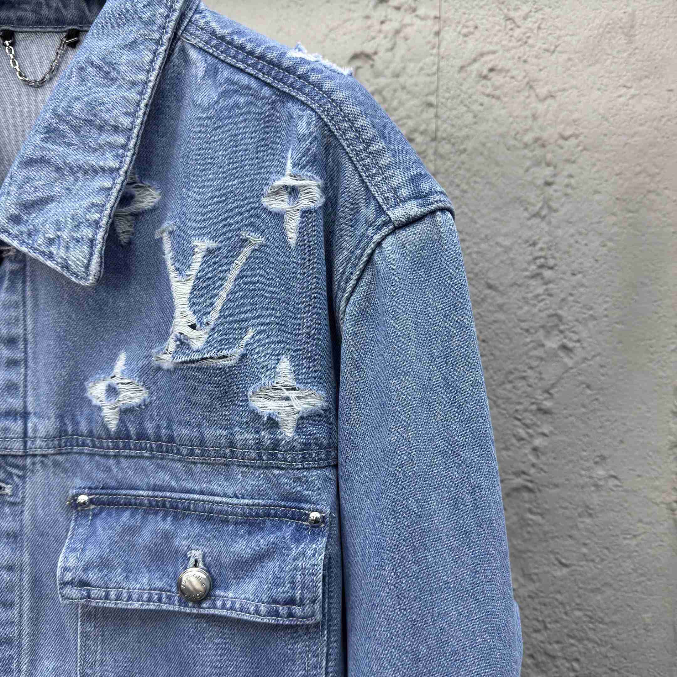 Louis Vuitton Denim Trucker Jacket  1AGING - FashionPlug