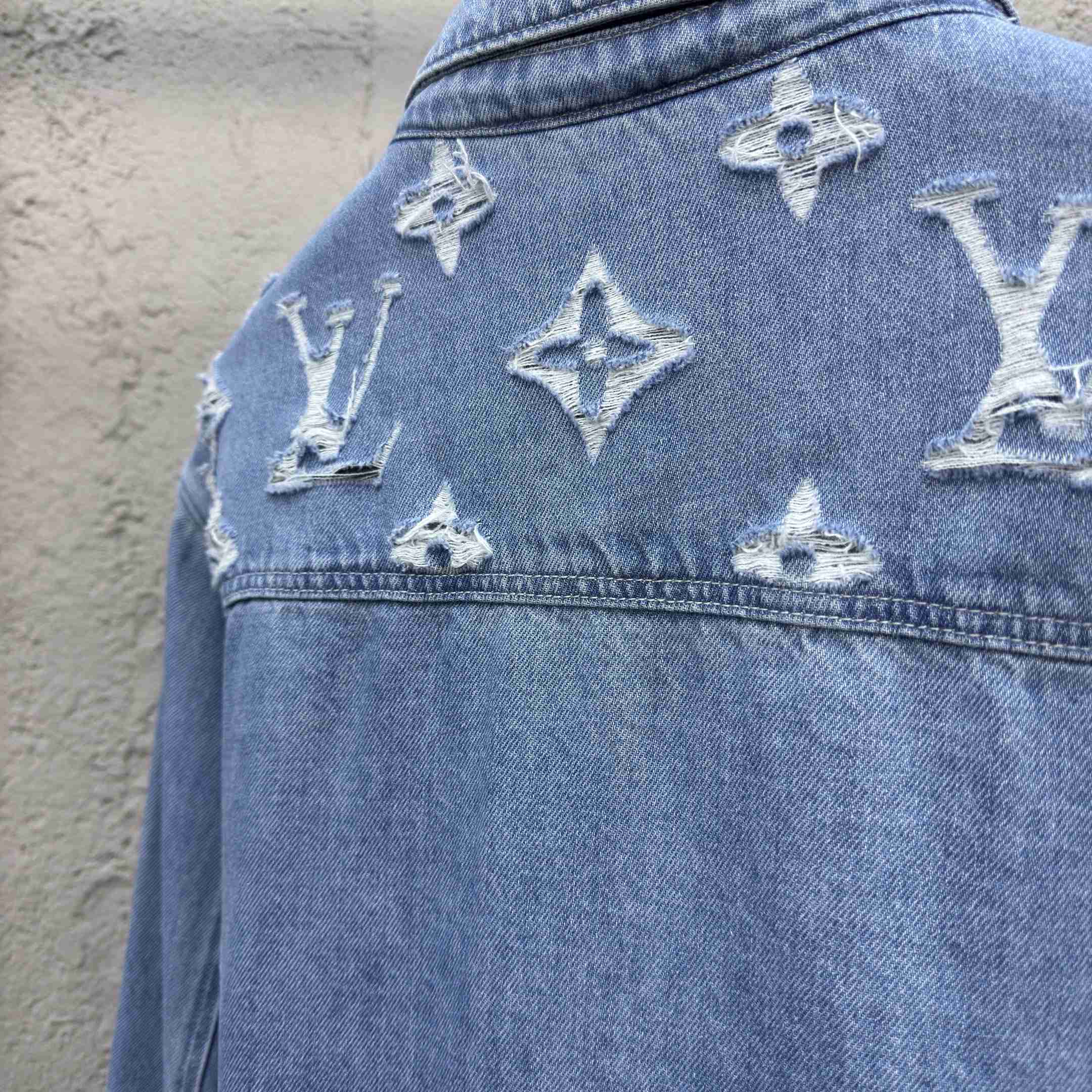 Louis Vuitton Denim Trucker Jacket  1AGING - FashionPlug
