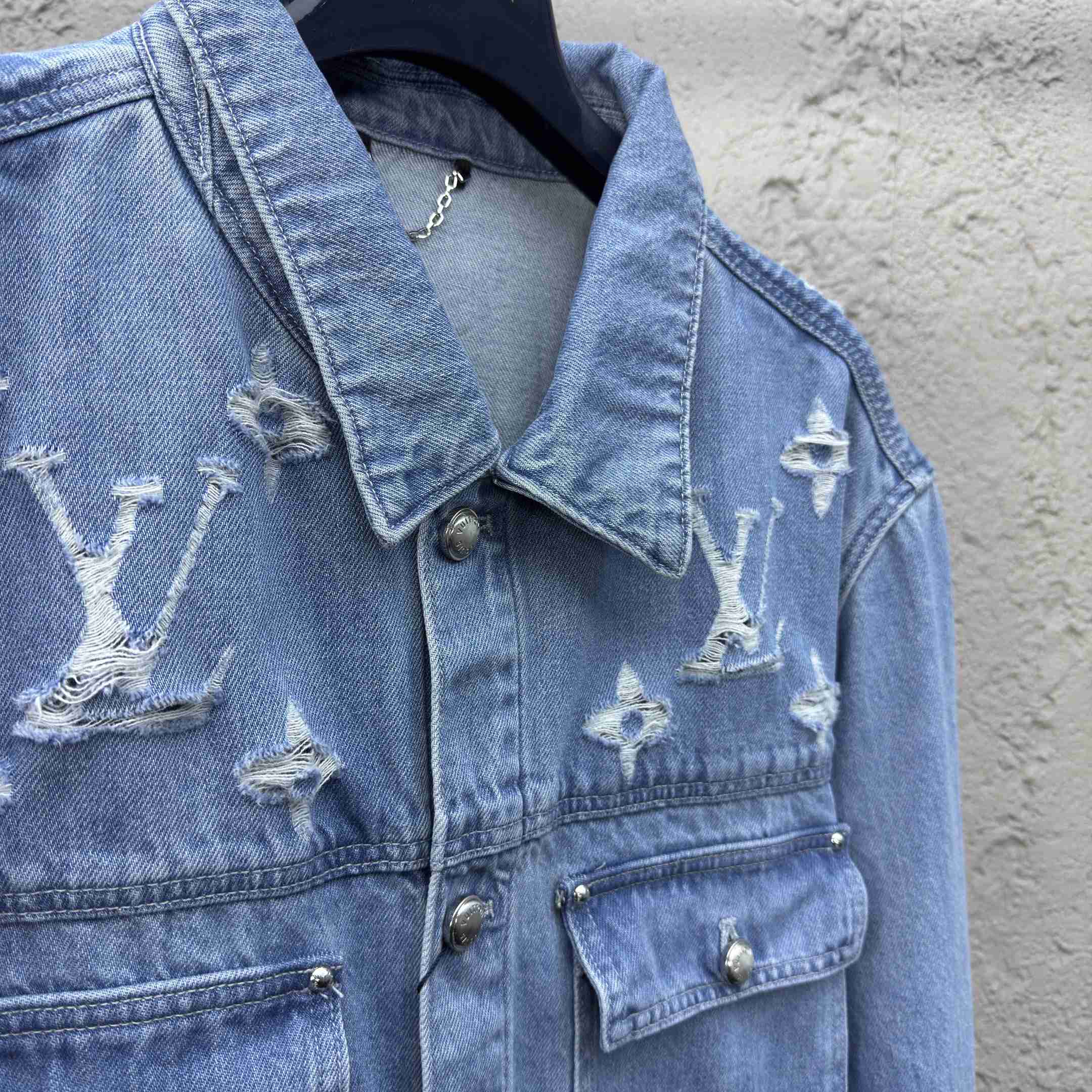 Louis Vuitton Denim Trucker Jacket  1AGING - FashionPlug