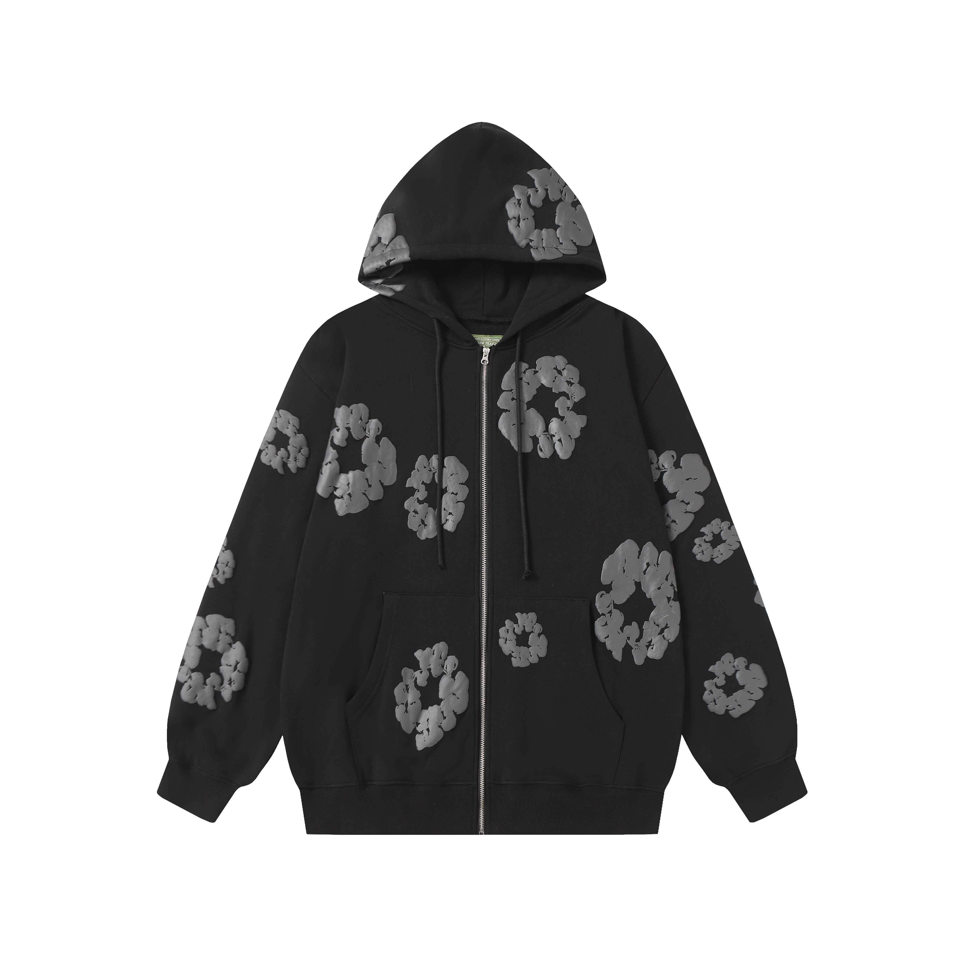 Denim Tears Cotton Wreath Zip Hoodie  - FashionPlug