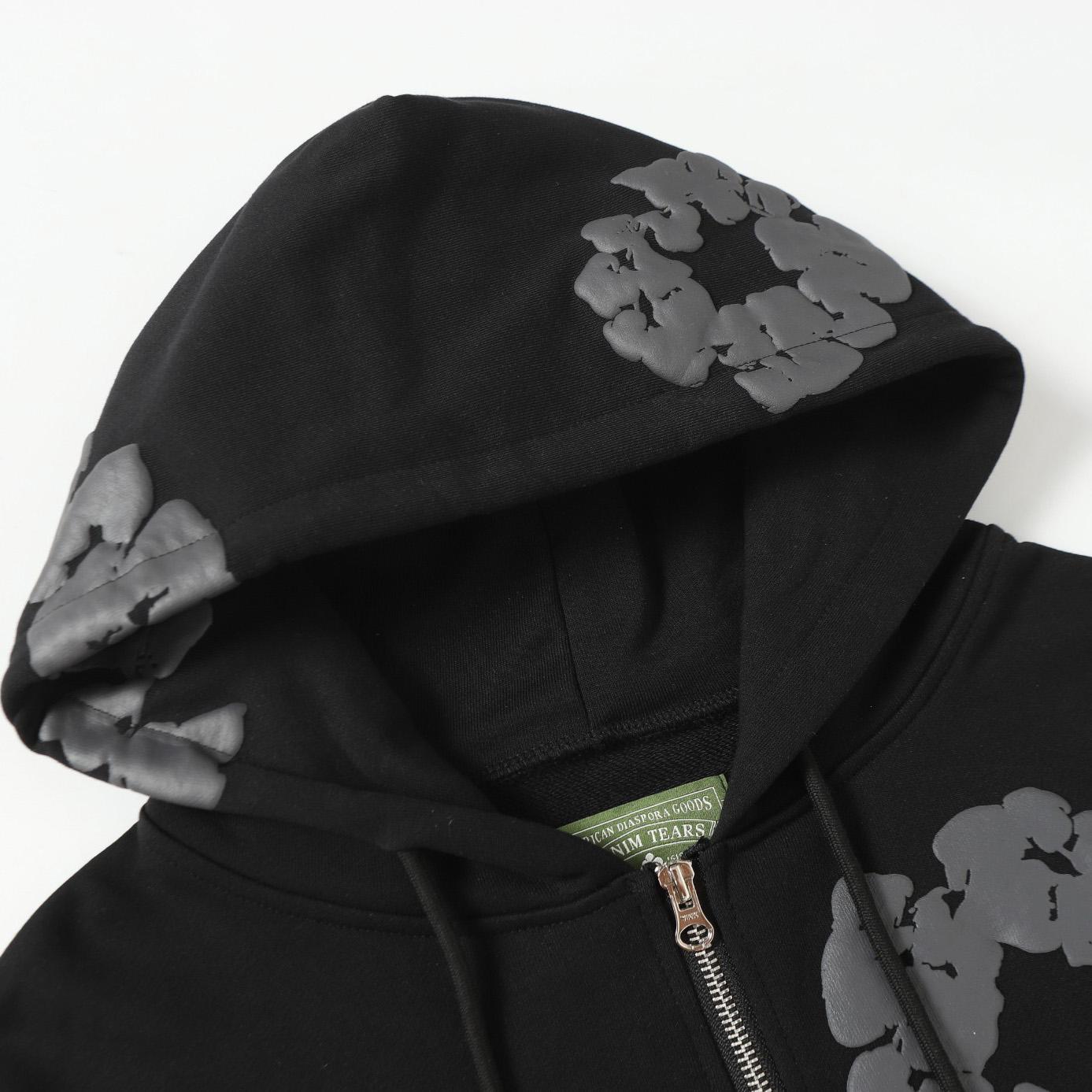 Denim Tears Cotton Wreath Zip Hoodie  - FashionPlug