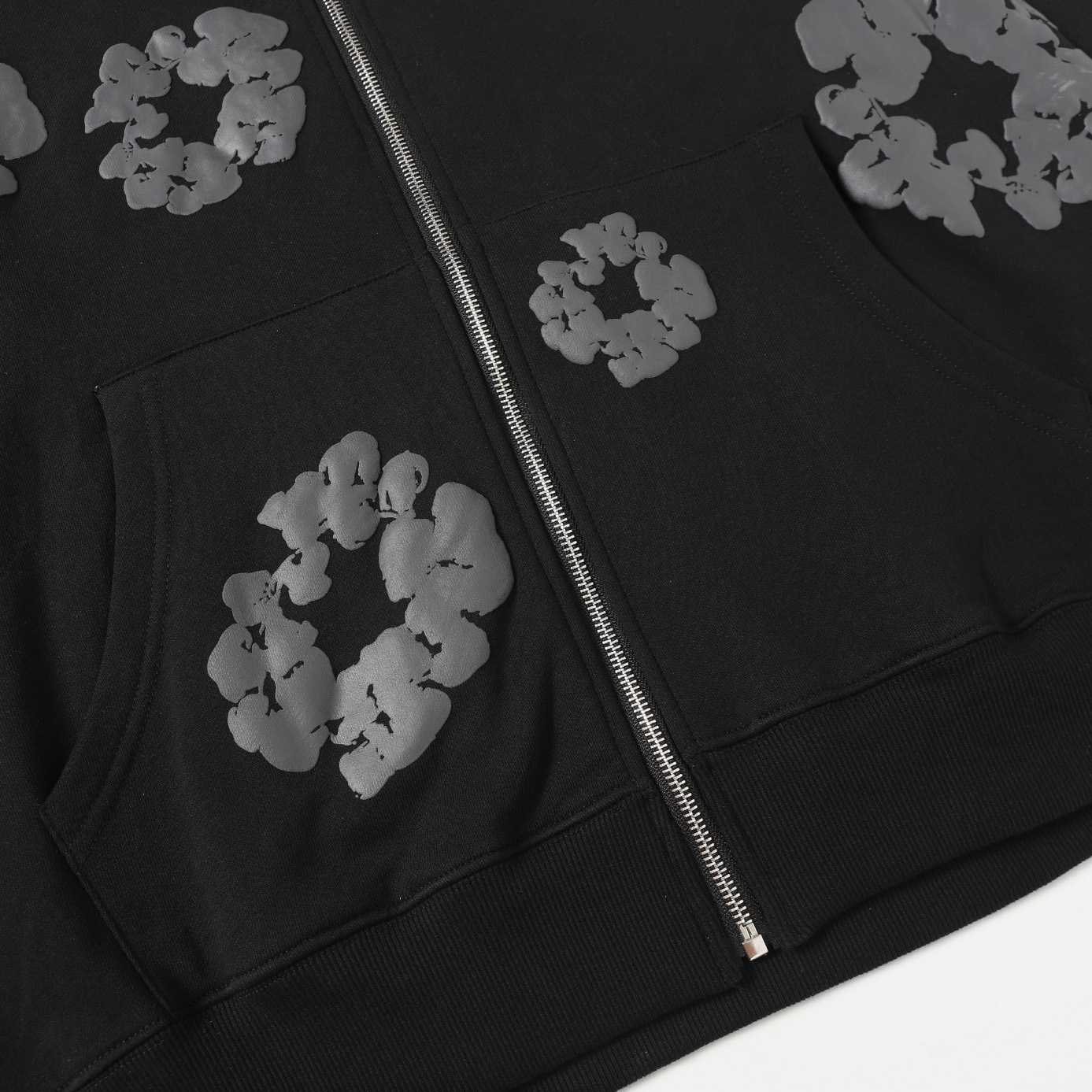 Denim Tears Cotton Wreath Zip Hoodie  - FashionPlug